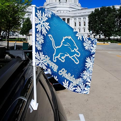 Miniatura 202 de Rico Industries NFL - Bandera de doble cara para automóvil, accesorio para auto B07NHSRDX2