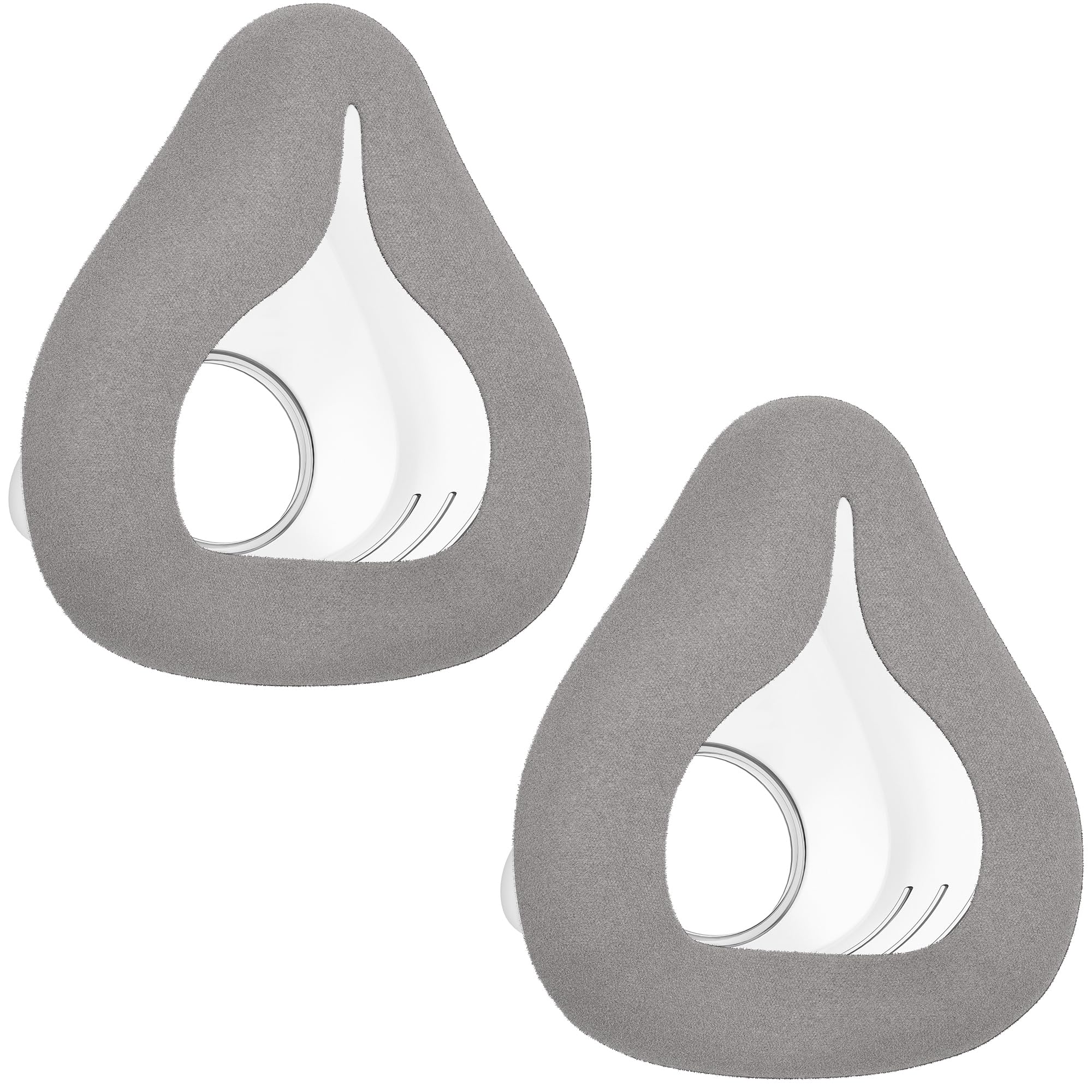 2 mascarillas de repuesto compatibles con AirFit F20 Almohadillas para mascarillas CPAP Innovadora mascarilla de tejido cálido para F20 Marrón-L