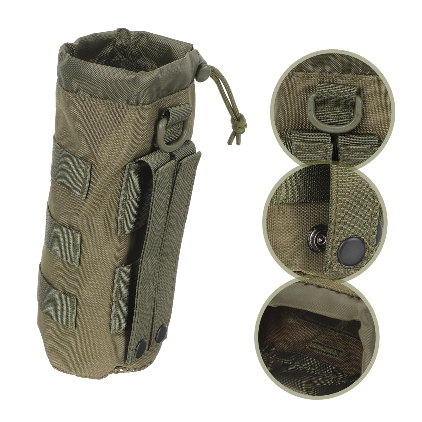 Sosoport 3stücke Wasserflaschenhalter Für Rucksack Und Tragbare Wasserflasche Tasche Für Outdoor Camping Und Anti-verschleiß Und rutschfest Militärgrün