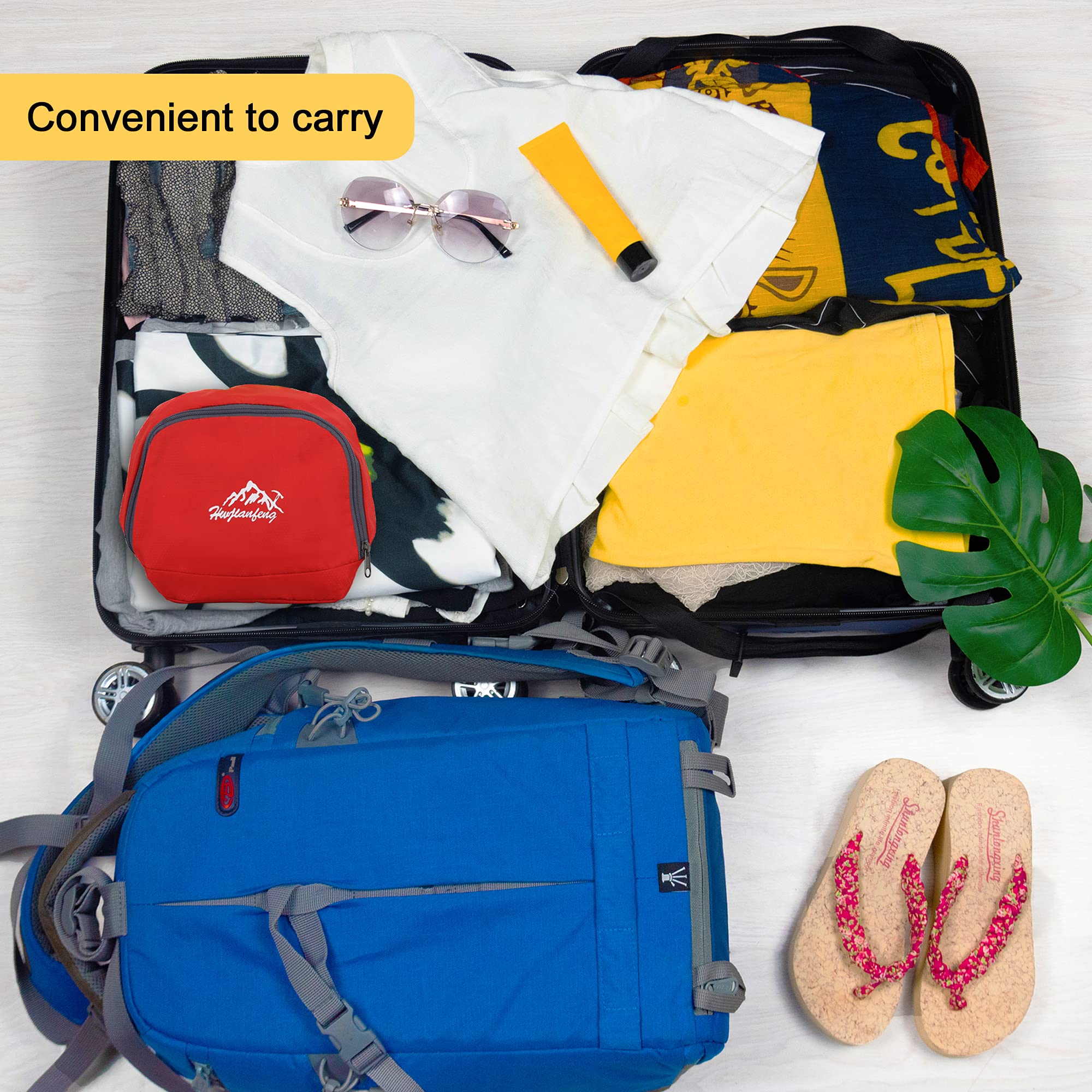 INTIRILIFE Zaino Pieghevole Ultraleggero - Zaino da Trekking Unisex 36L Impermeabile - Outdoor Daypack per Campeggio, Escursionismo, Viaggi, Arrampicata e Molto Altro