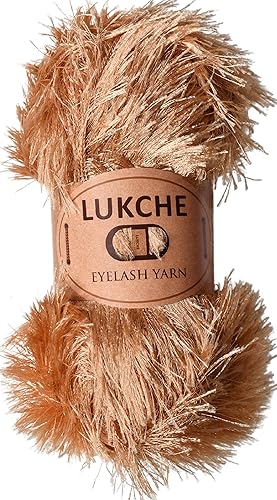 Miniatura 9 de Lash Fun - Hilo de pelo de alta calidad, 100% poliéster, 164 yardas (150 Mt), 3.53 onzas (3.53 oz) hilo de ganchillo colorido para tejer a mano