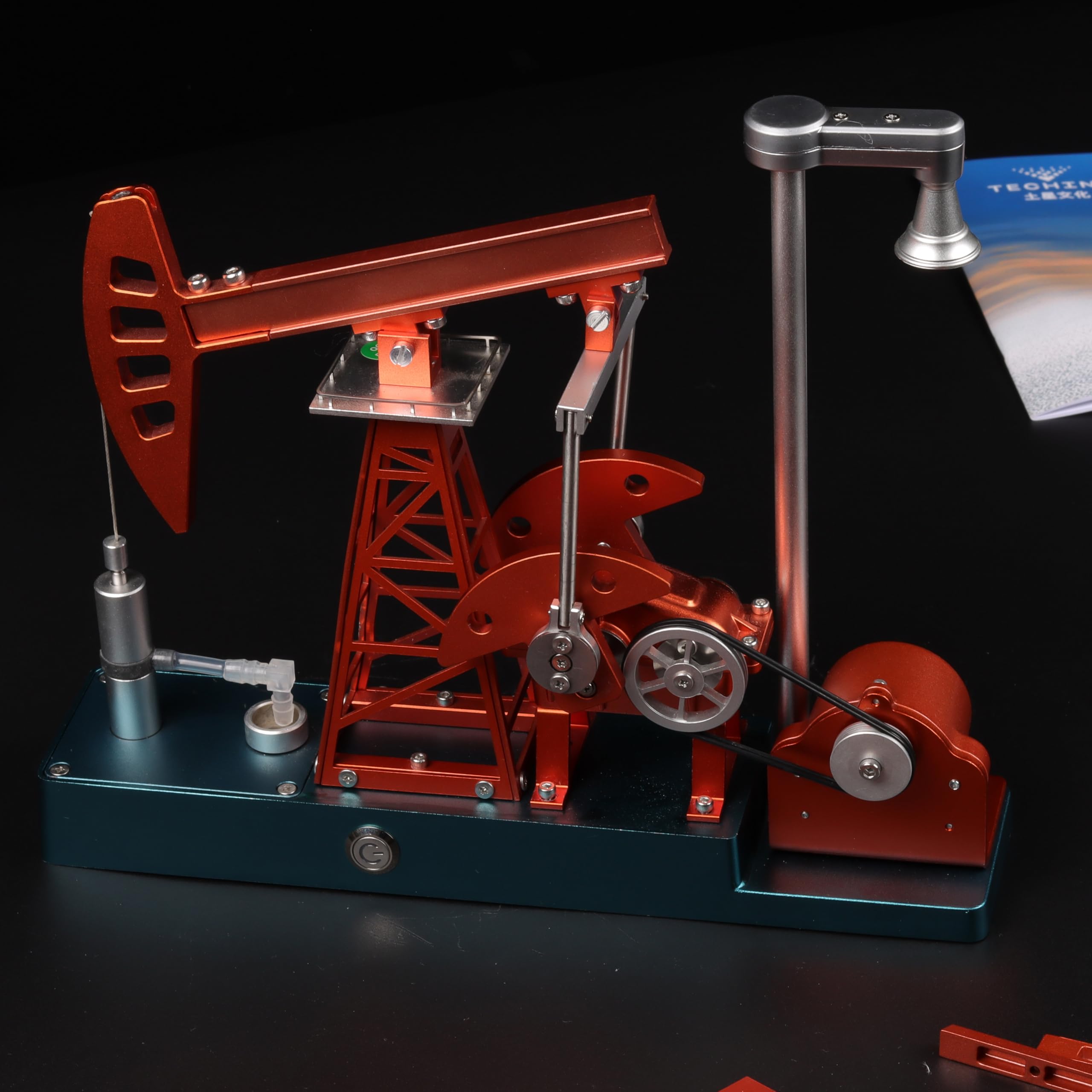 TECHING Kit de modelo de unidad de bombeo, 219 piezas, metal 3D, modelo de unidad de bombeo, modelo de montaje de bricolaje, modelo de educación científica, regalo