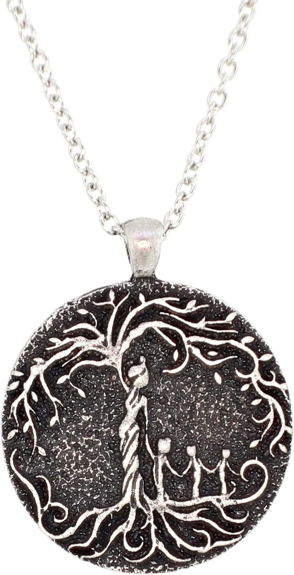 Beloved Life JewelryPendant Necklace for Women, ‘Tree of Life’ Design with 3 Children, 20” Silver Chain - Stainless Steel Jewelry for Mom with Silver Plating - Necklaces for Moms - Premium Mother’s Day Gifts