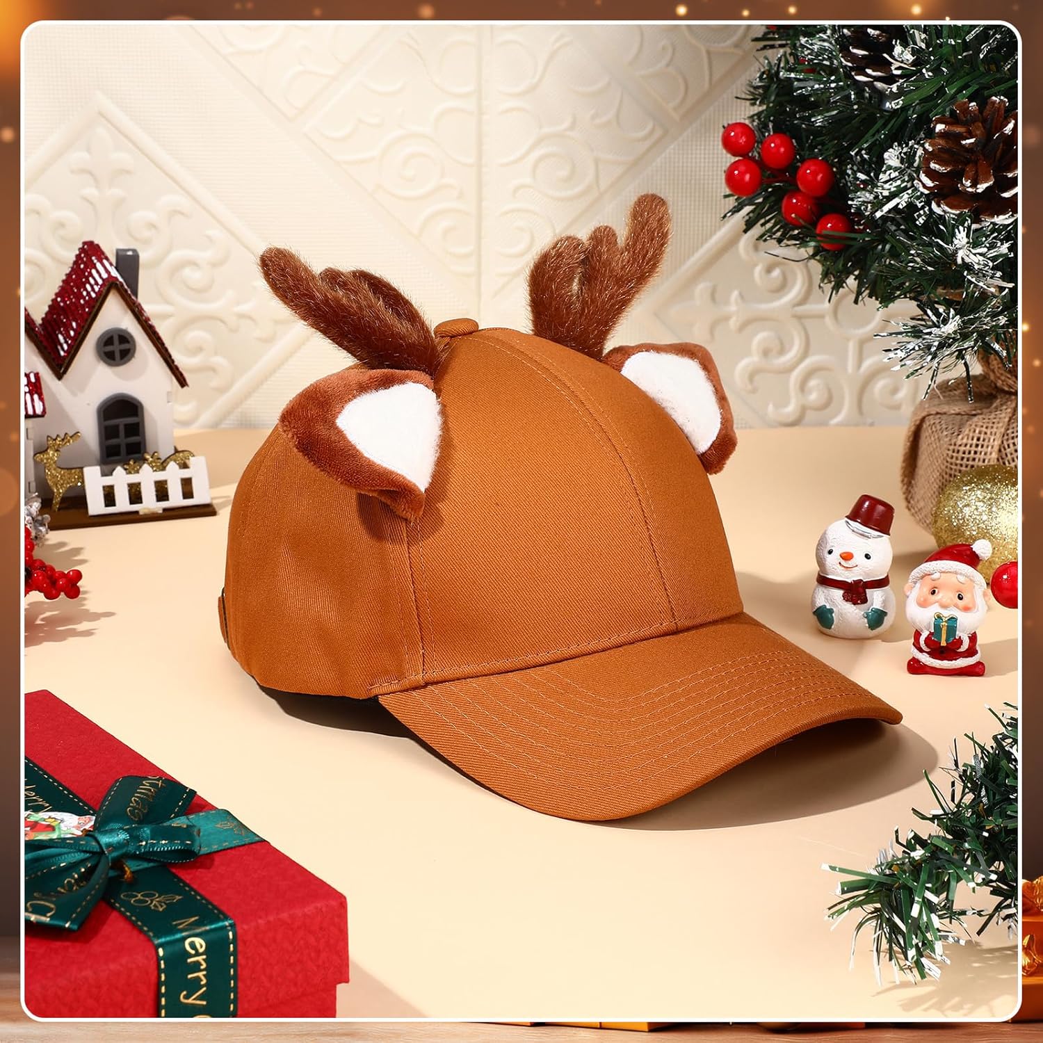 Kenning Christmas Hat Baseball Cap Funny Adjustable Santa Hats Adult Reindeer Caps Ugly Sweater Hat for Men Women Holiday - Image 7