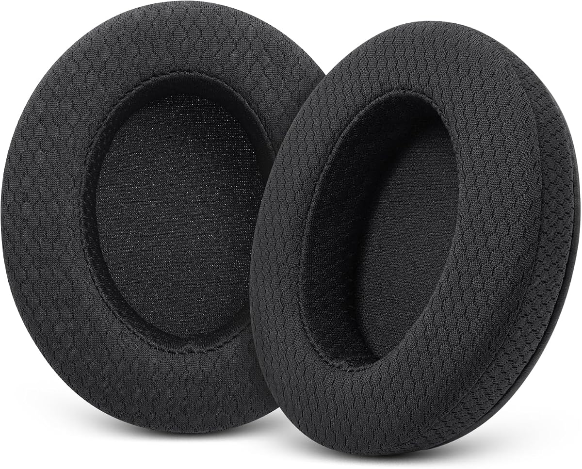 Upgraded Earpads for HyperX Cloud/Alpha, Audio Technica M50X/M40X- Black