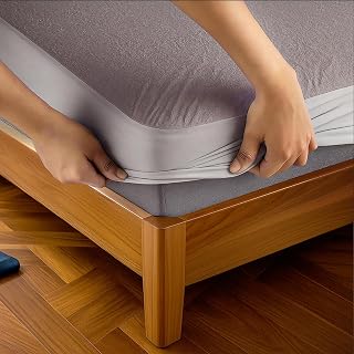 CANWAY King Size 78 x 72 in | 6.5 × 6 feet| 100% Cotton Waterproof Mattress Protector | Mattress Protector King Size | Bre... Price In India