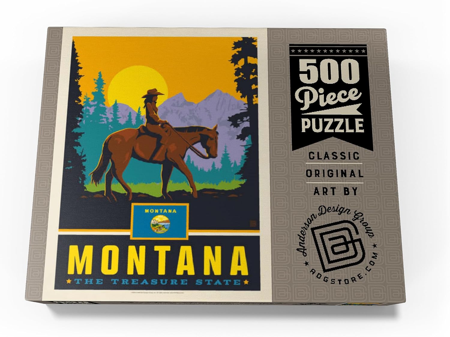 MyPuzzle Montana: The Treasure State - Premium 500 Piece Jigsaw Puzzle for Adults