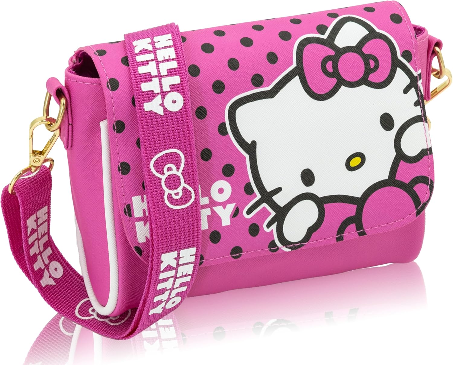 Fast Forward Sanrio Hello Kitty Girls Purse | Small Crossbody Shoulder Bag with Adjustable Strap | Cute Hello Kitty Handbag, Toddler Purse, Lightweight Travel Bag for Everyday Use | Ages 3+ - Image 2