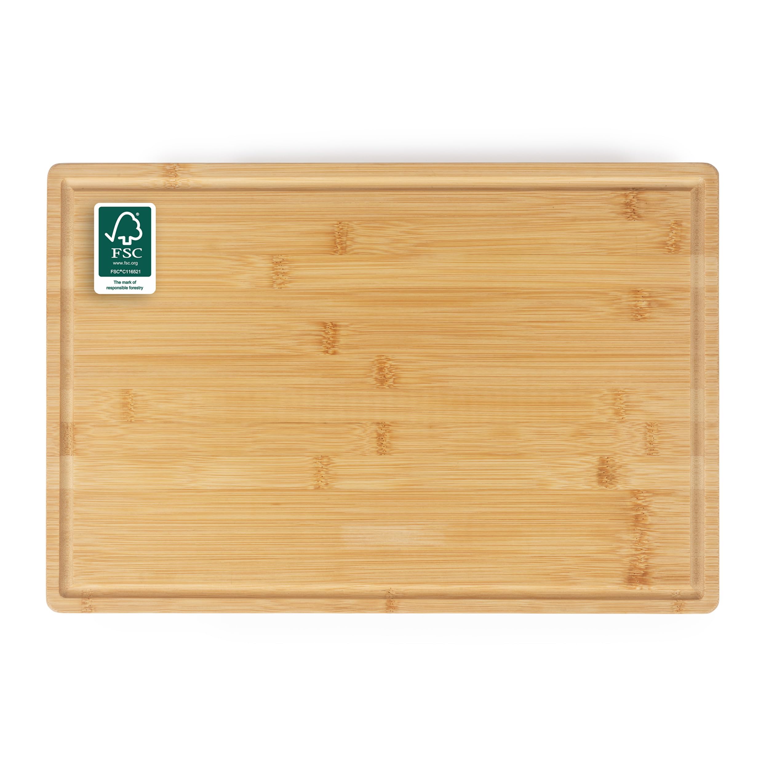 Salter Simply Prep Bamboo Chopping Board 45 X 30 Cm with Juice Groove