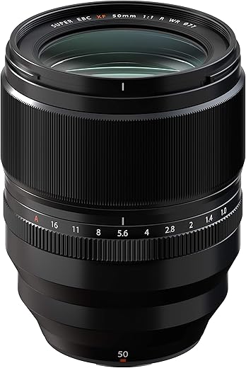 Fujifilm Fujinon XF 50mm F1.0 R WR Prime Lens – Black (Aperture Ring, Weather Resistant)