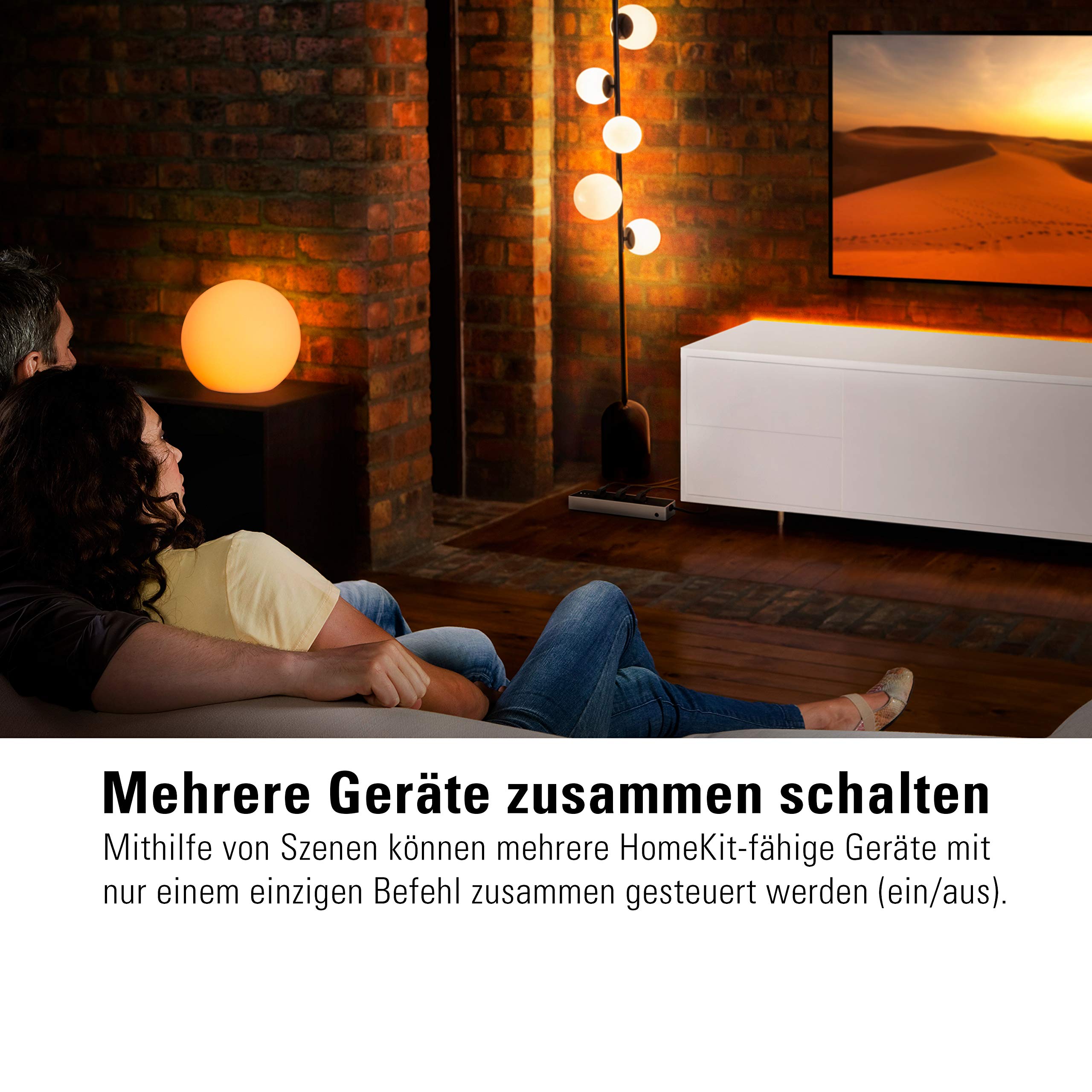 Eve Energy Strip – Smarte Dreifach-Steckdosenleiste, misst Stromverbrauch, Energiesparen, integrierte Zeitpläne, Fernzugriff, Keine Bridge nötig, Überspannungsschutz, Apple HomeKit
