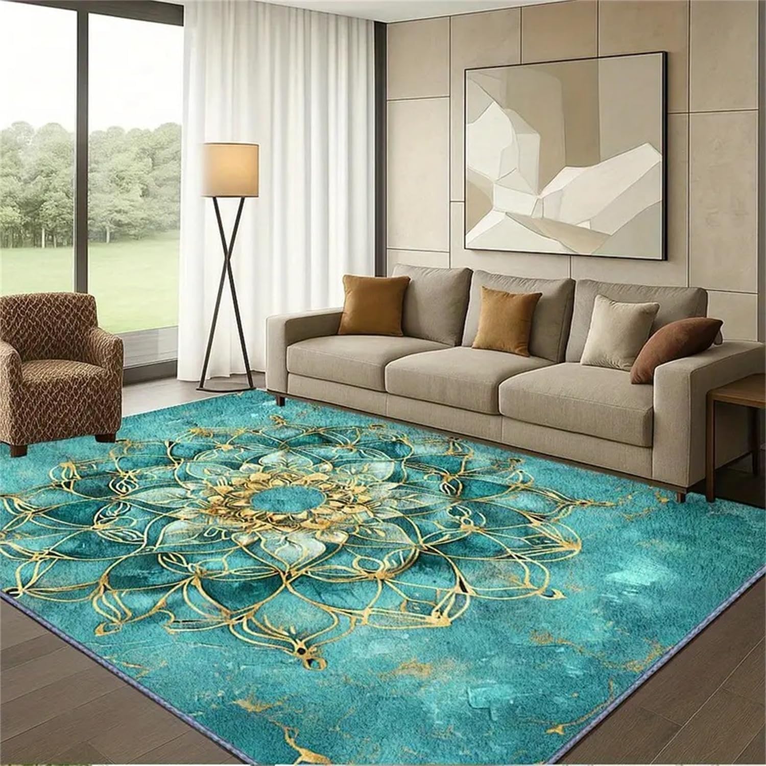 Tapis bohème pour la cuisine et la salle à manger durable