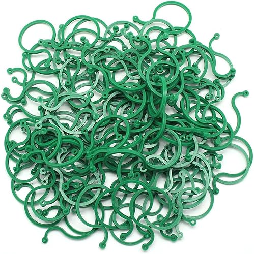 Miniatura 1 de Hysagtek 200 clips de tomate para soporte de plantas, clips de jardín para plantas trepadoras, clips de plantas de tomate, clips de soporte para