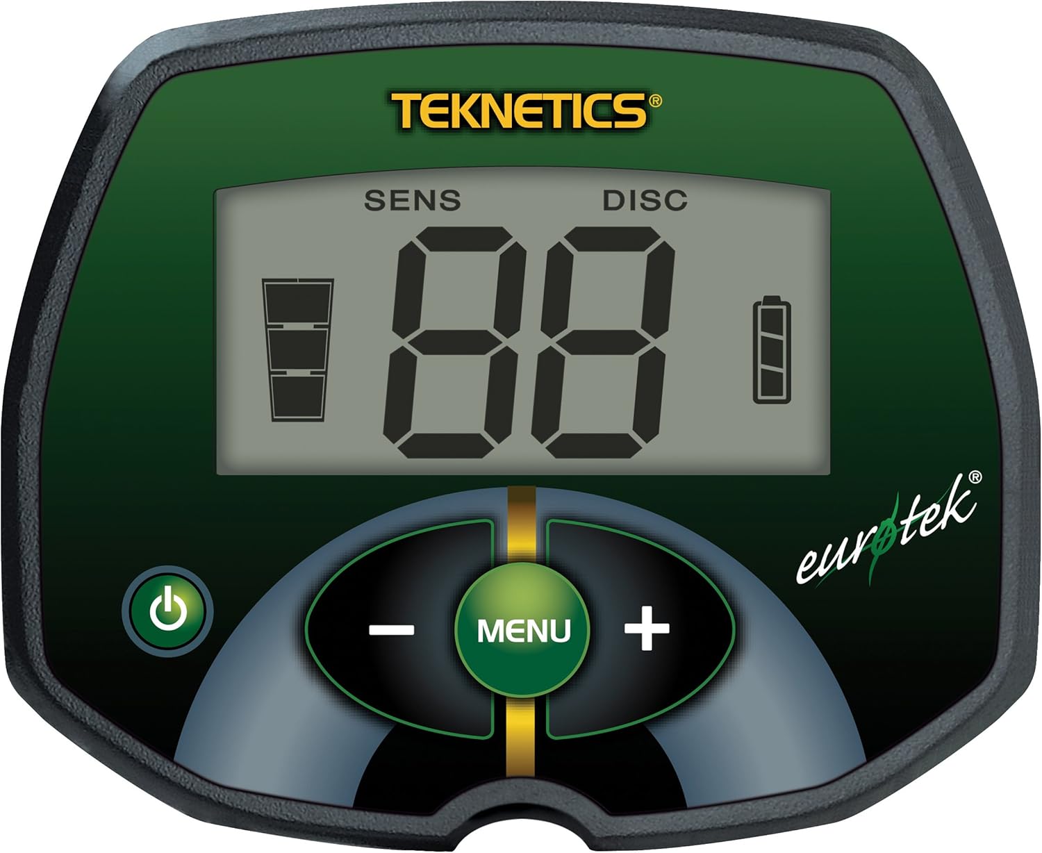 Close-up of Teknetics EuroTek control panel with LCD display and buttons