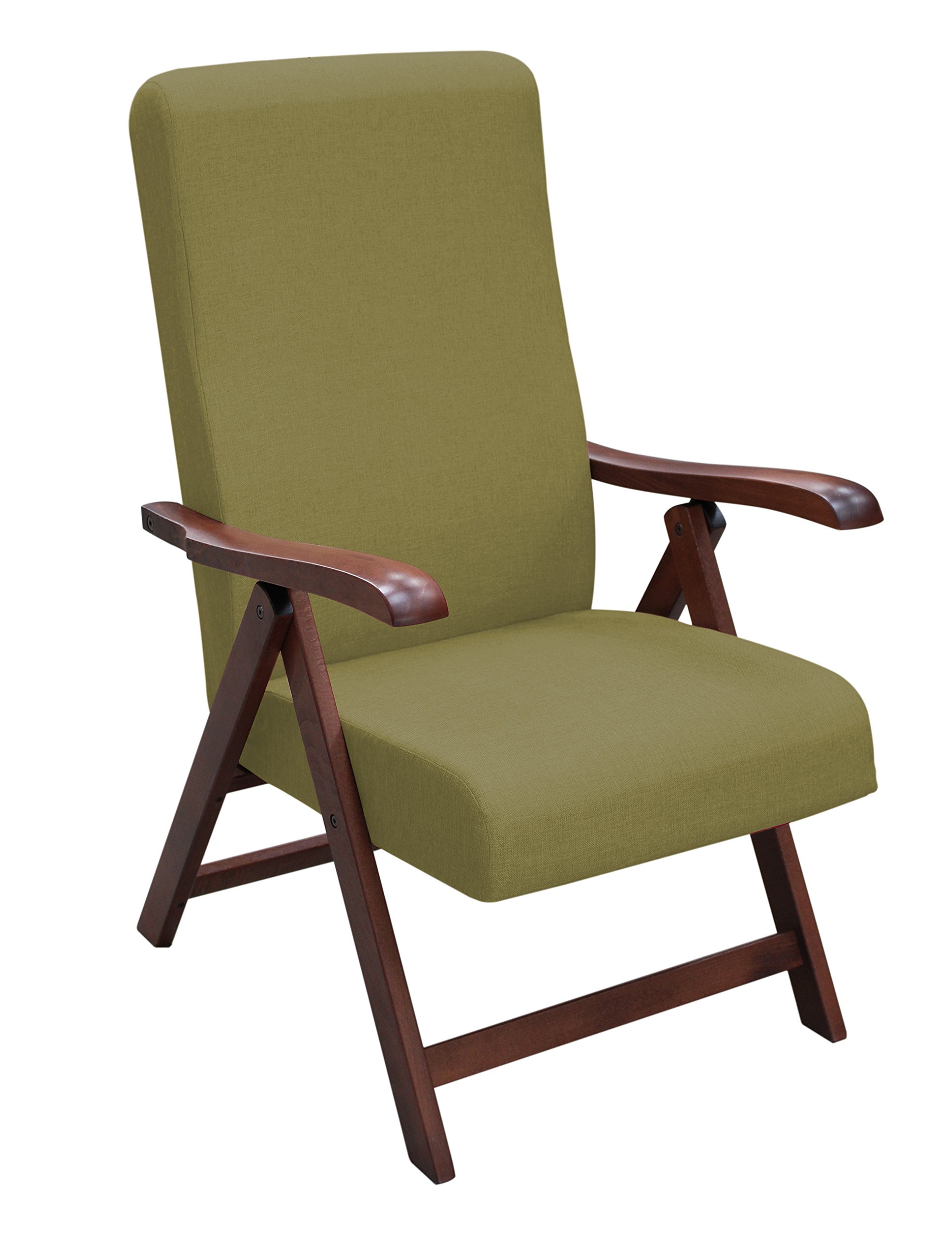 Poltrona Relax Elite' Miami Los Angeles In Faggio, Imbottita In Poliuretano Espanso, Reclinabile A 4 Posizioni Con Prolunga Poggiapiedi - Colore Arancione - 3