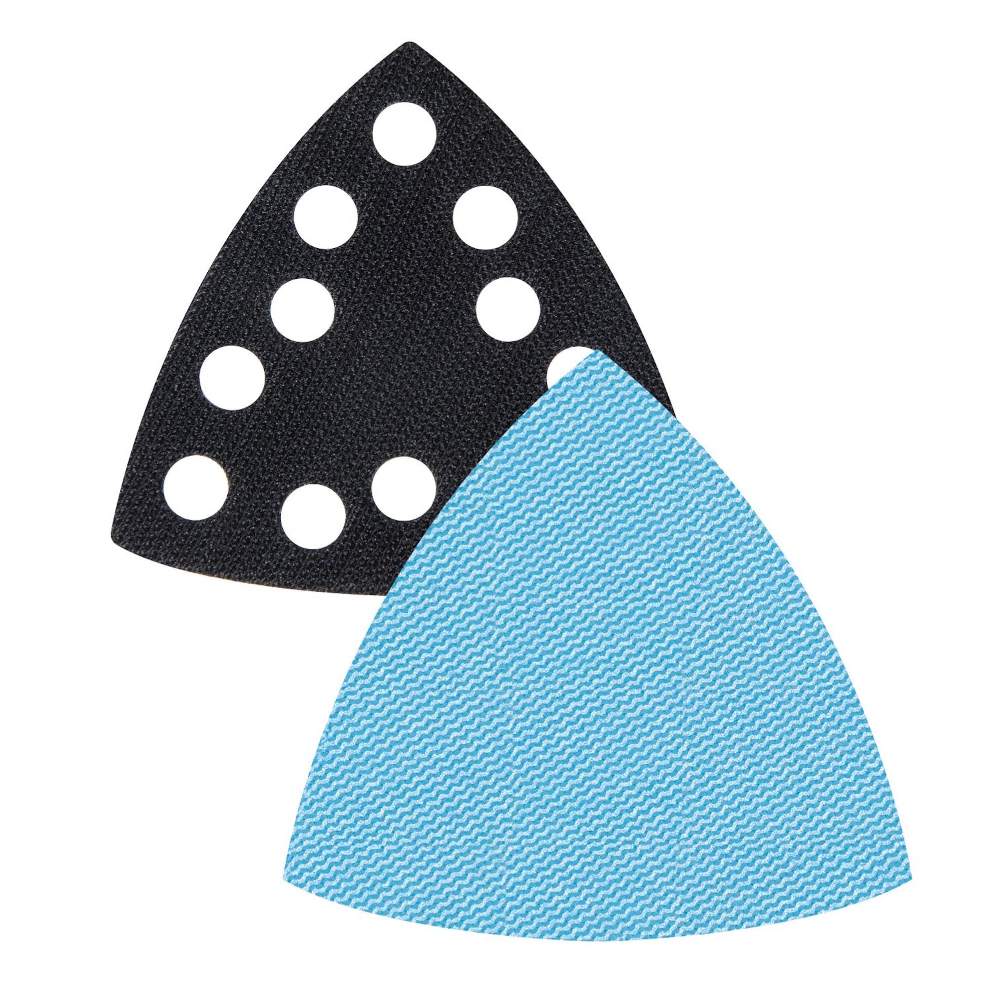 Trend Professional 93 mm Delta Sanding Pads for Multi-Tools, 80/120/180 Grit + Pad Saver, 7 Pack, Mesh Abrasive for Detail Sanding in Corners and Edges, AB/OSC/M7/P