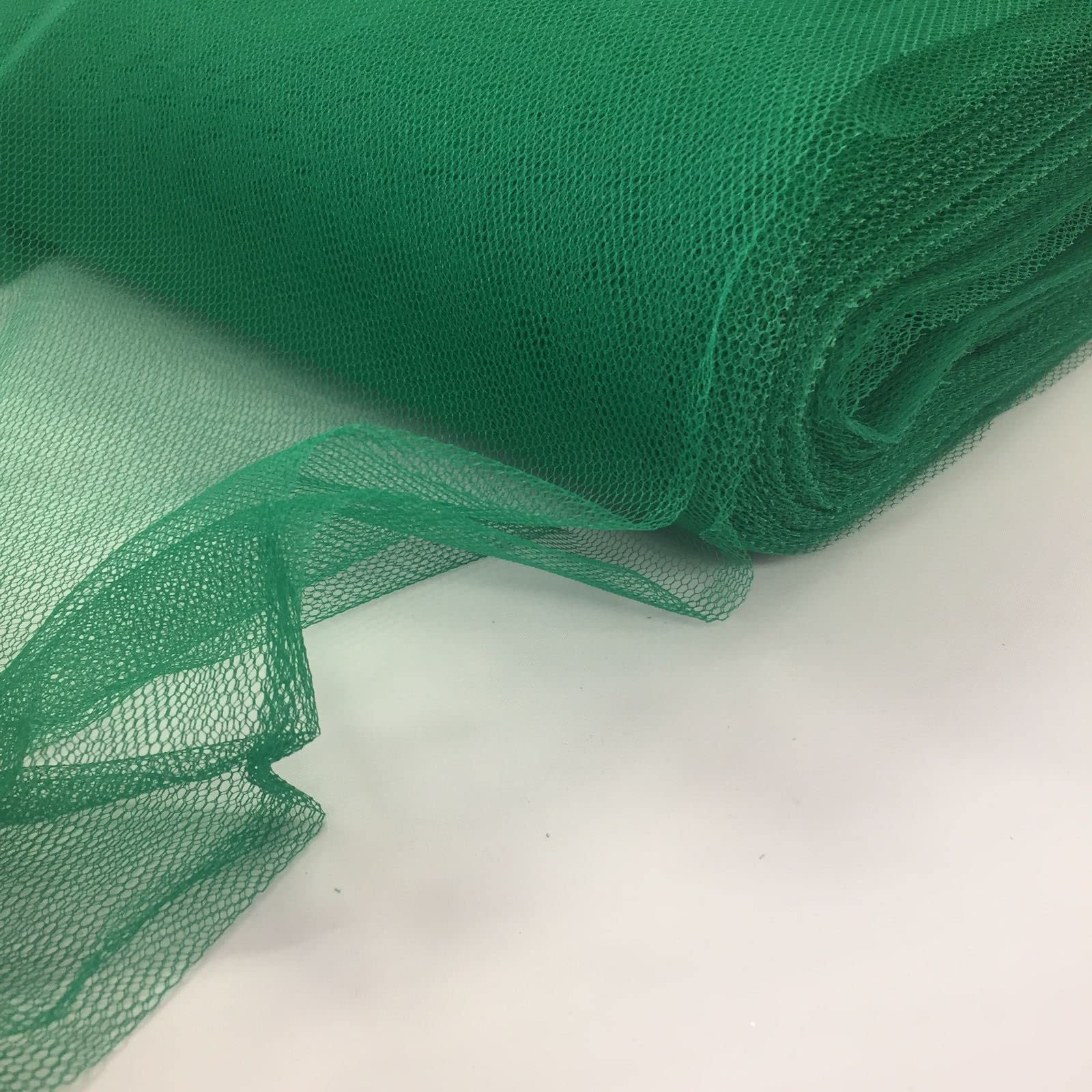 Dress Net 140cm Tulle, Dancewear, Bridal, Veil, Fancydress, Door Bows (Per Metre) (Green)