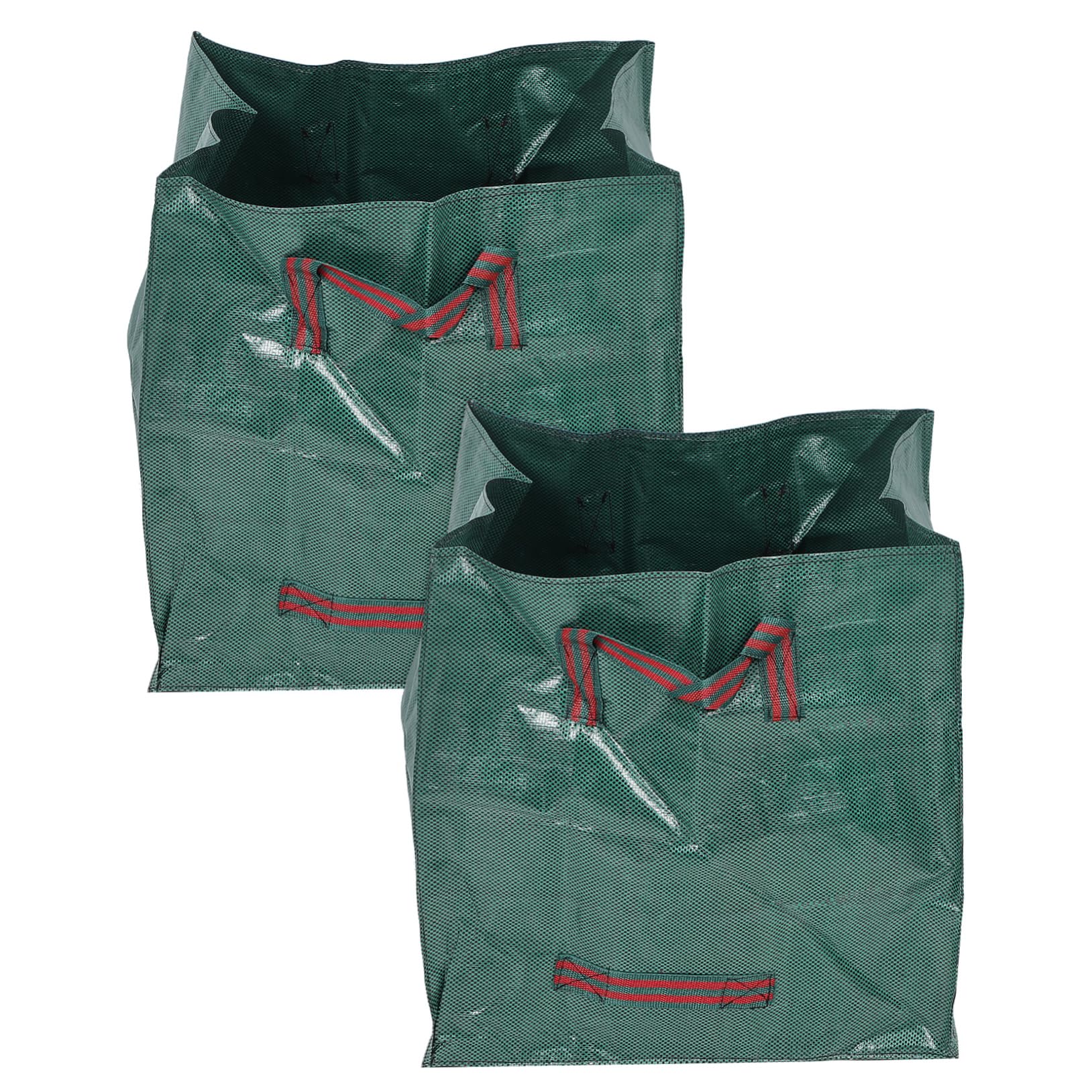 UKCOCO 2pezzi Sacco da Giardino in Pp Manici Grande Sacco per Raccolta delle Foglie Contenitore Portatile per Foglie Cadute per Spazzatrici da Giardinaggio e Smaltimento Rifiuti