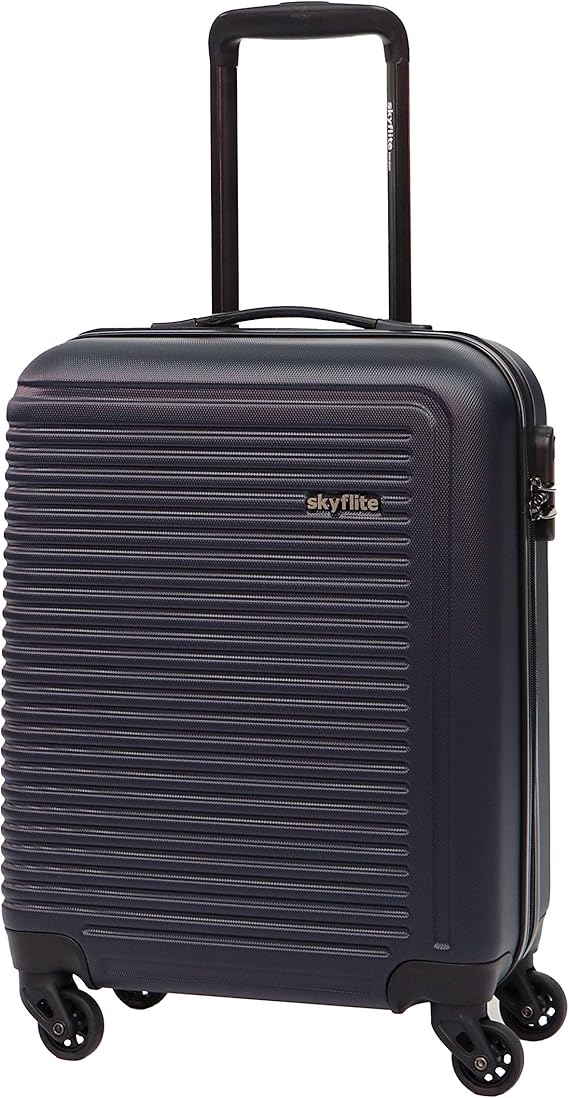 Skyflite Alpha S530 54cm Navy ABS Hardshell Cabin Suitcase Amazon.co