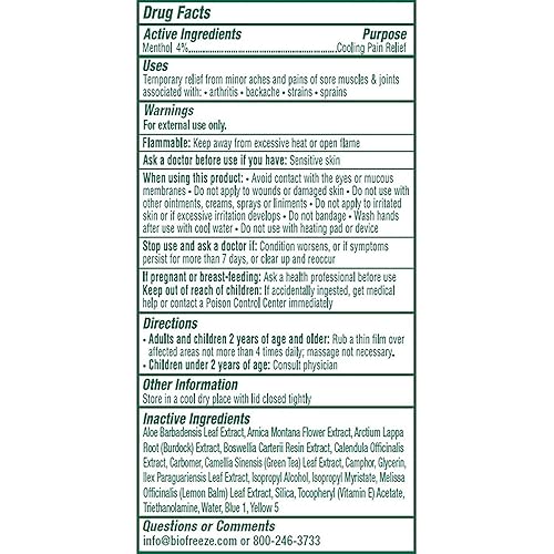 Miniatura 5 de Biofreeze Gel para aliviar el dolor