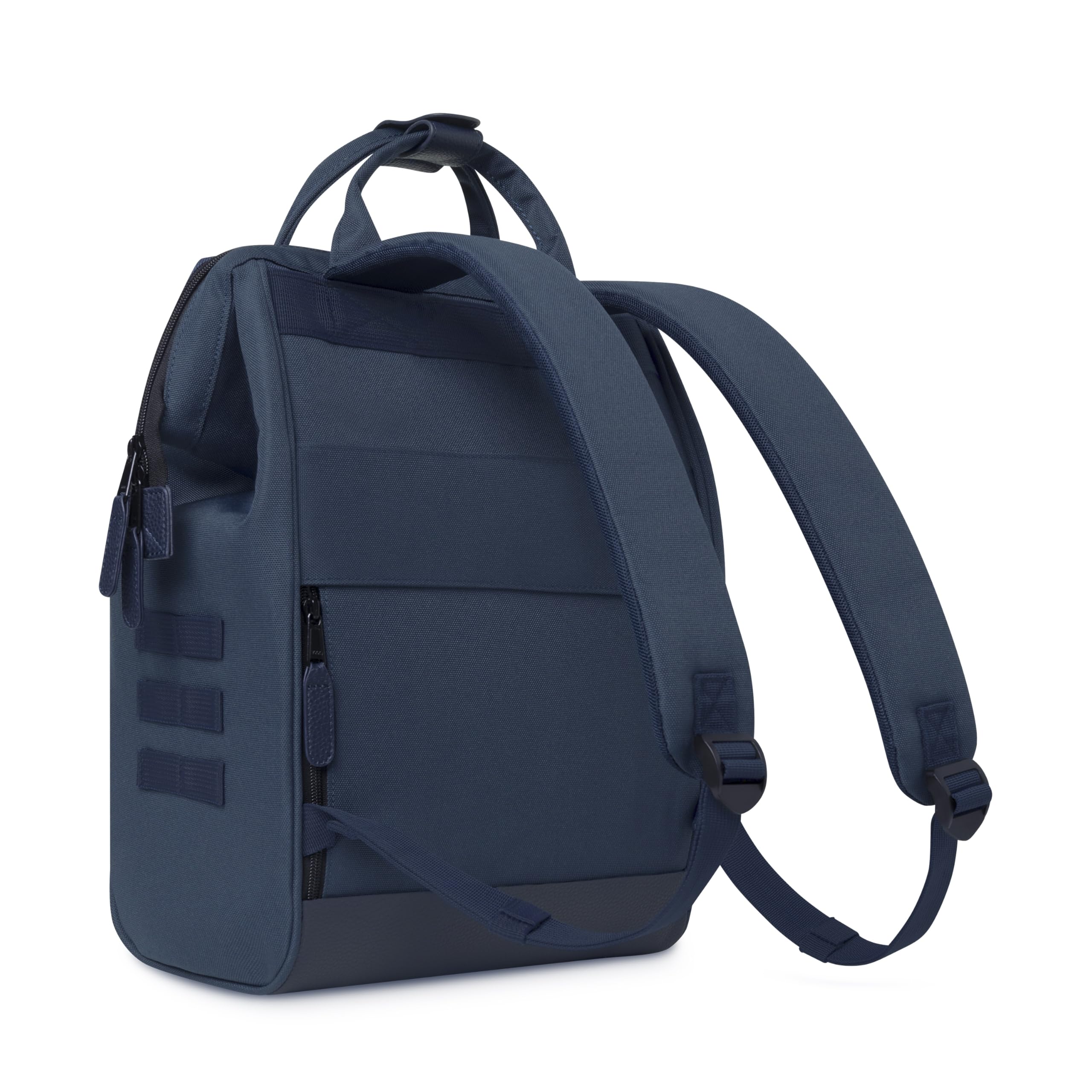 Cabaïa - Adventurer Rucksack Reykjavik Medium 18L - Wasserabweisend - Laptopfach bis zu 13 Zoll - 2 Vordertaschen - vegan zertifiziert - Rucksack für Reisen und Arbeit, Damen & Herren - Blau