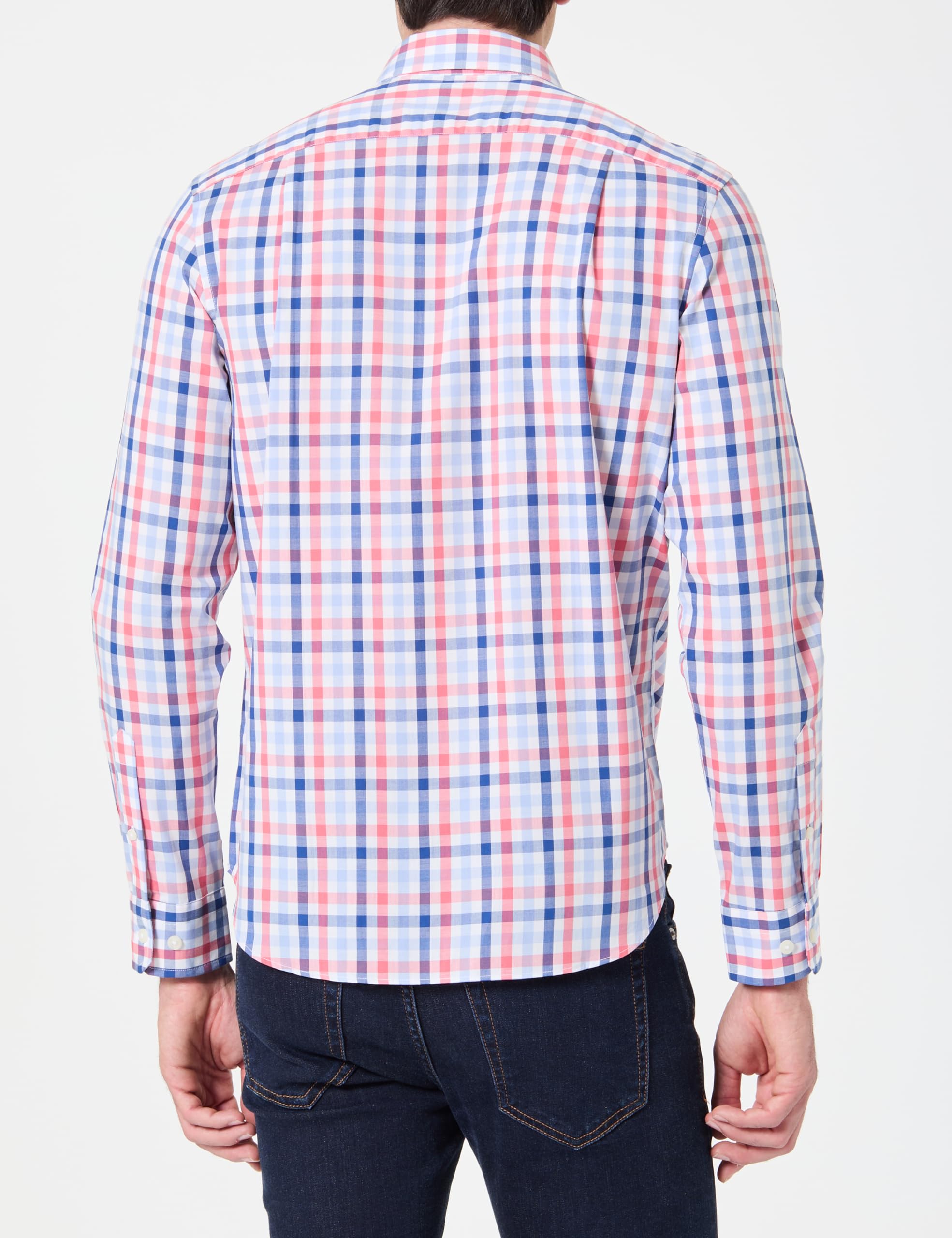 Nautica Wrinkle Resistant Long Sleeve Button Front Shirt Camisa Abotonada para Hombre