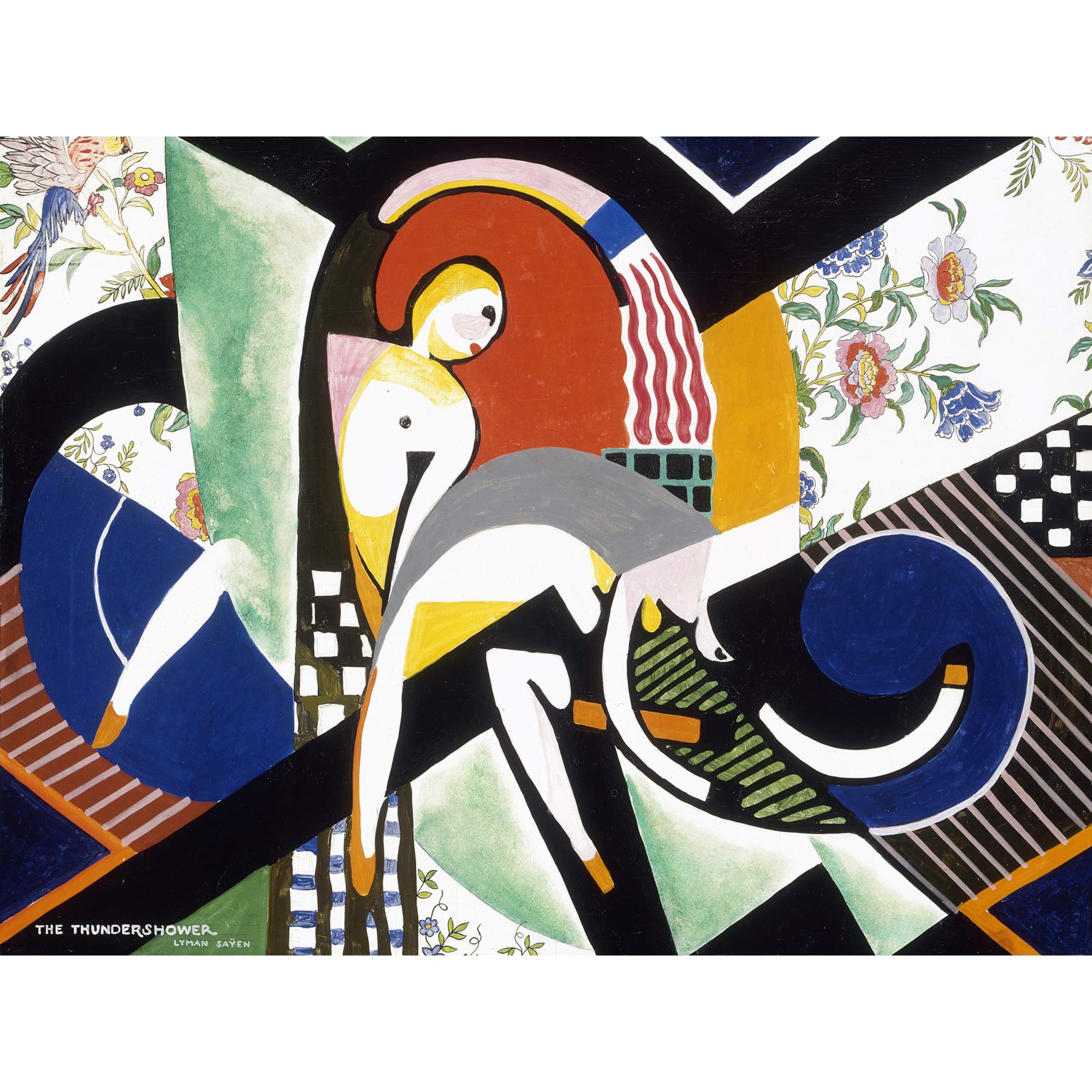 Sayen Thundershower Modernist Abstract Painting Large Wall Art Print Canvas Premium Mural