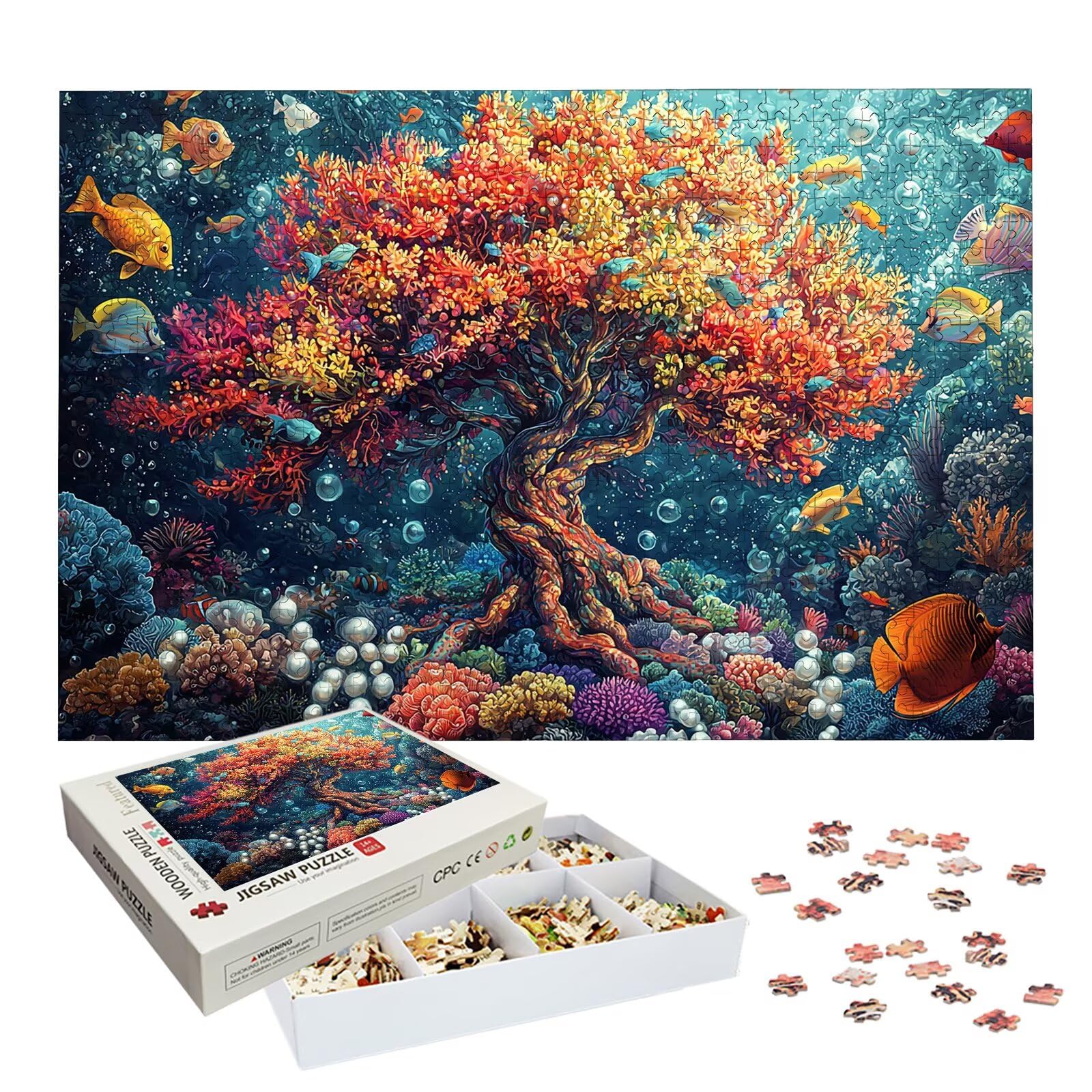 Puzzle 2000 Piezas Mar, Puzzle Paisaje con Caja para Adultos, 99.5x70.5cm, DIY 2000 Piezas Rompecabezas Madera para Adultos, Rompecabezas Desafiante para Decoracion Hogar y Pared, Regalo Mujer, -8509