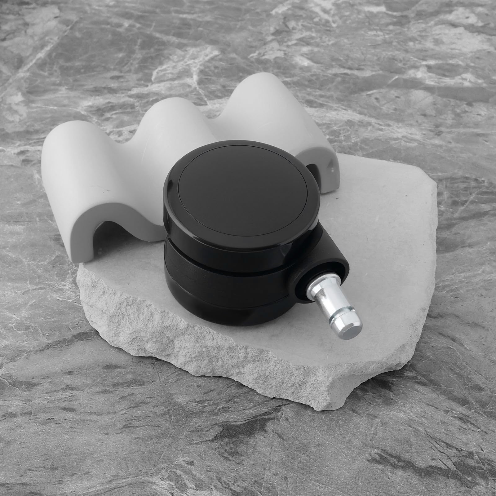 5 ruote con bordo morbido senza cappuccio, compatibili con sedia Herman Miller, compatibili con Verus, compatibili con Lino, compatibili con Cosm