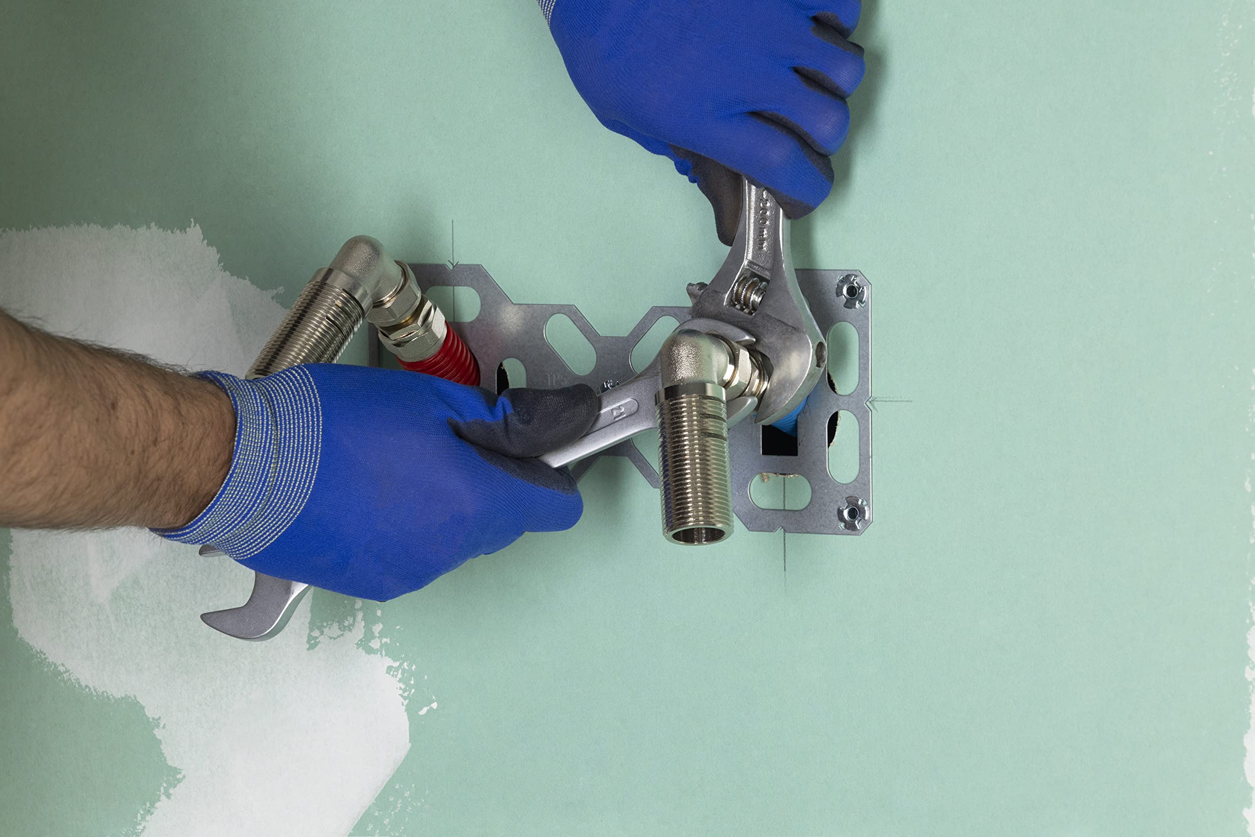 Tocadiscos doble salida de partición multicapa (atornillar) Ø16 para ducha/bañera FIXSYSTEM