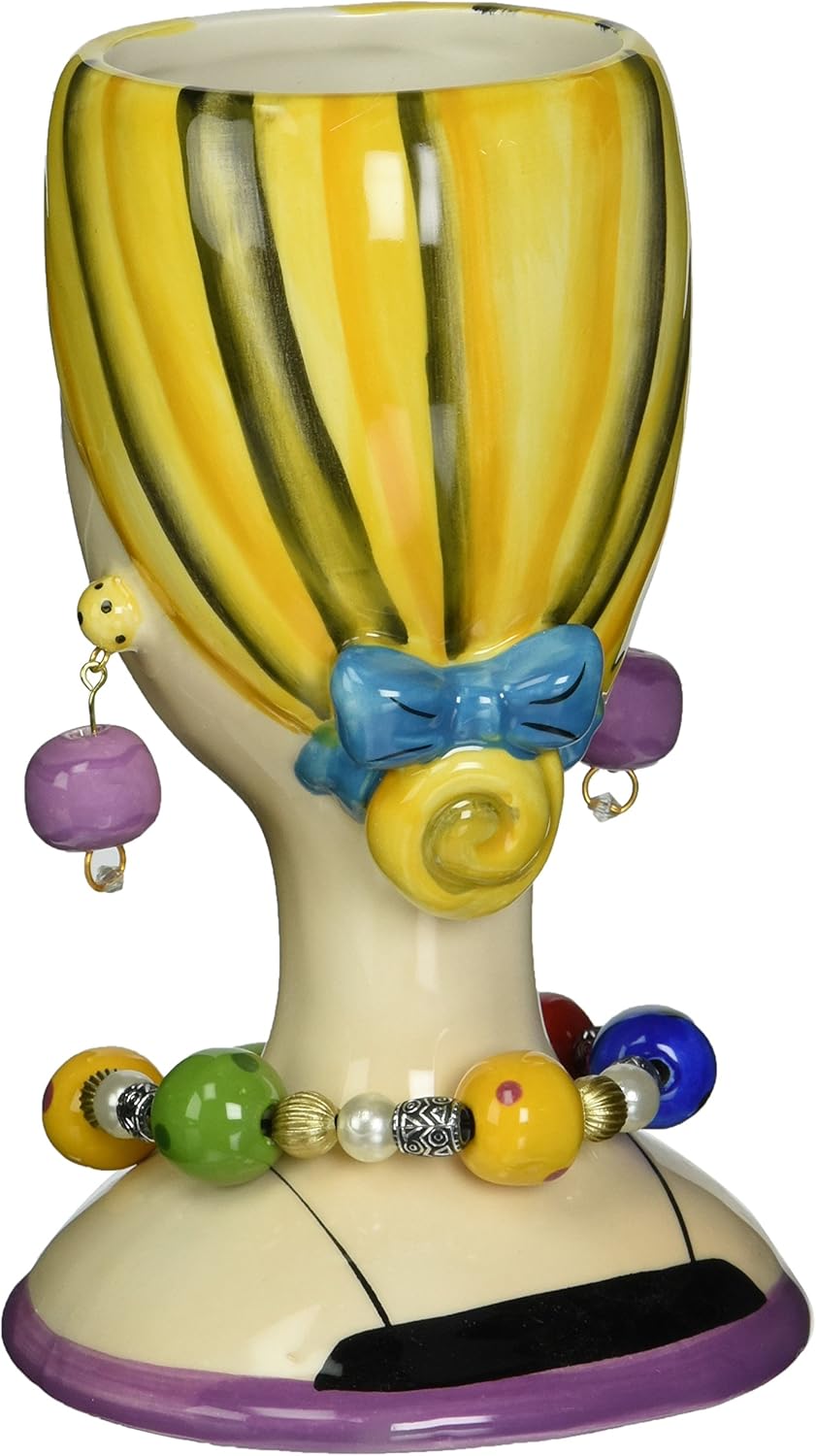 Sugar High Social Vase Lady, 6-1/4-Inch Tall, Decorative and Functional Vase