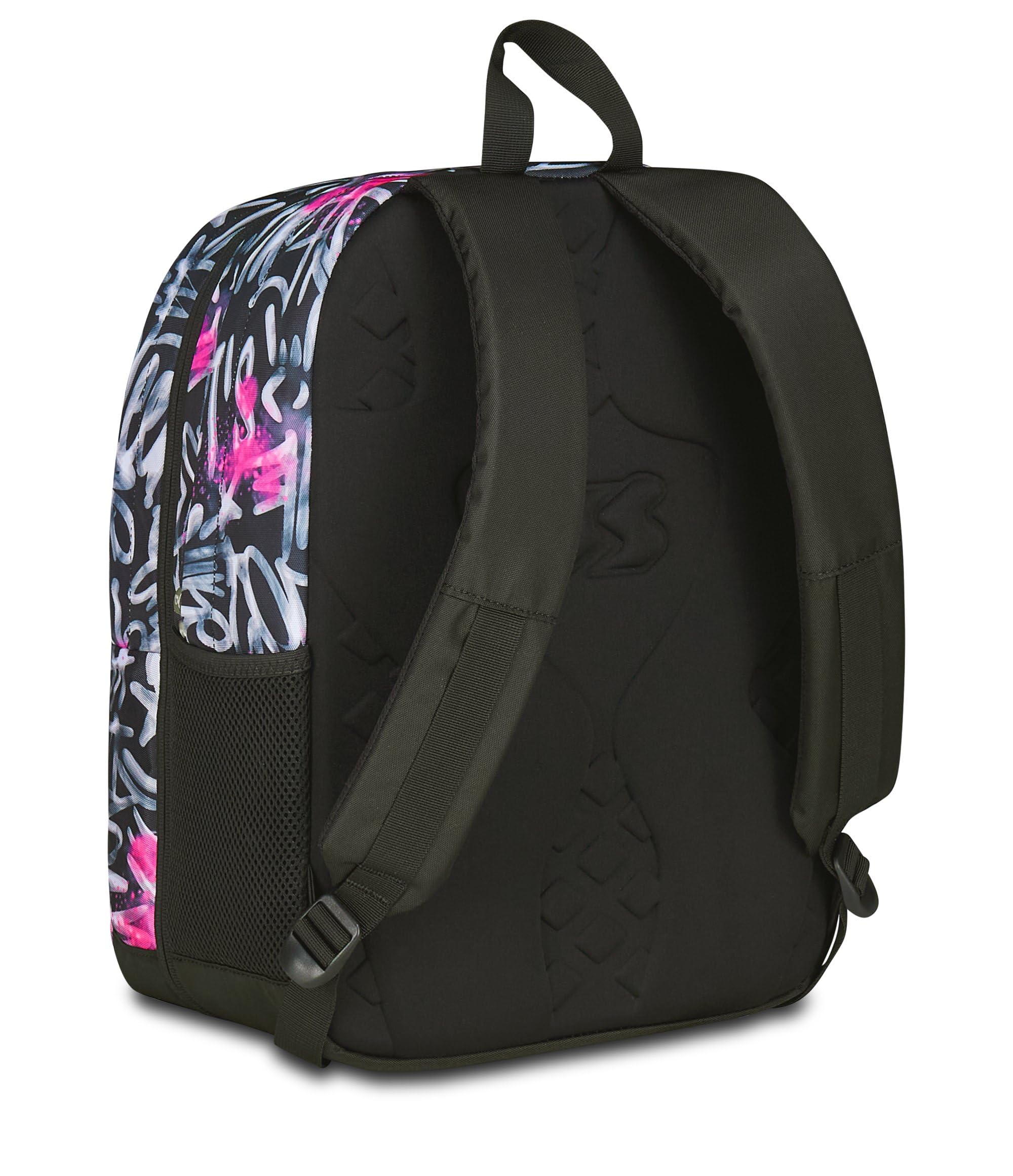 Seven Zaino Scuola Pro XXL Detach con Cuffie Wireless, Nero Fucsia, Tasca Interna Porta PC e Tasca Laterale per Borraccia, 33 L, Scuola Media e Superiore, Zaino Ragazza