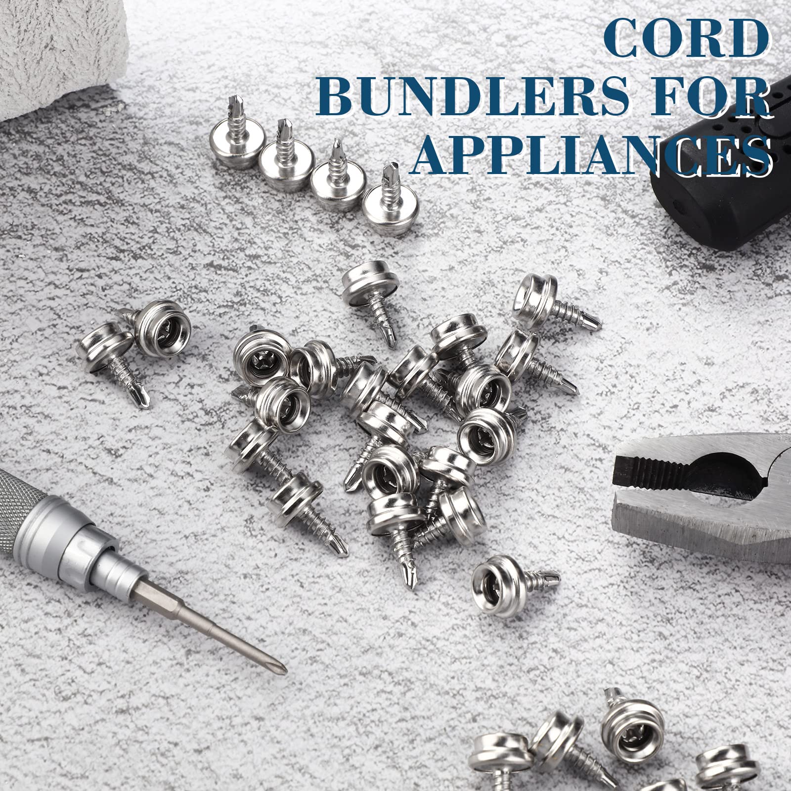 Tubayia Lot De 50 Boutons Pression En Acier Inoxydable Pour Bâche