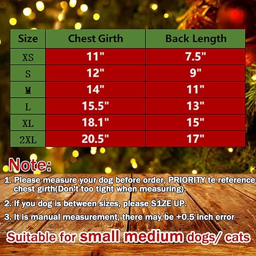 Miniatura 2 de Disfraces de Navidad para perros, abrigo de suéter para mascotas para clima frío, disfraz de reno de Papá Noel, sudadera con capucha de invierno,