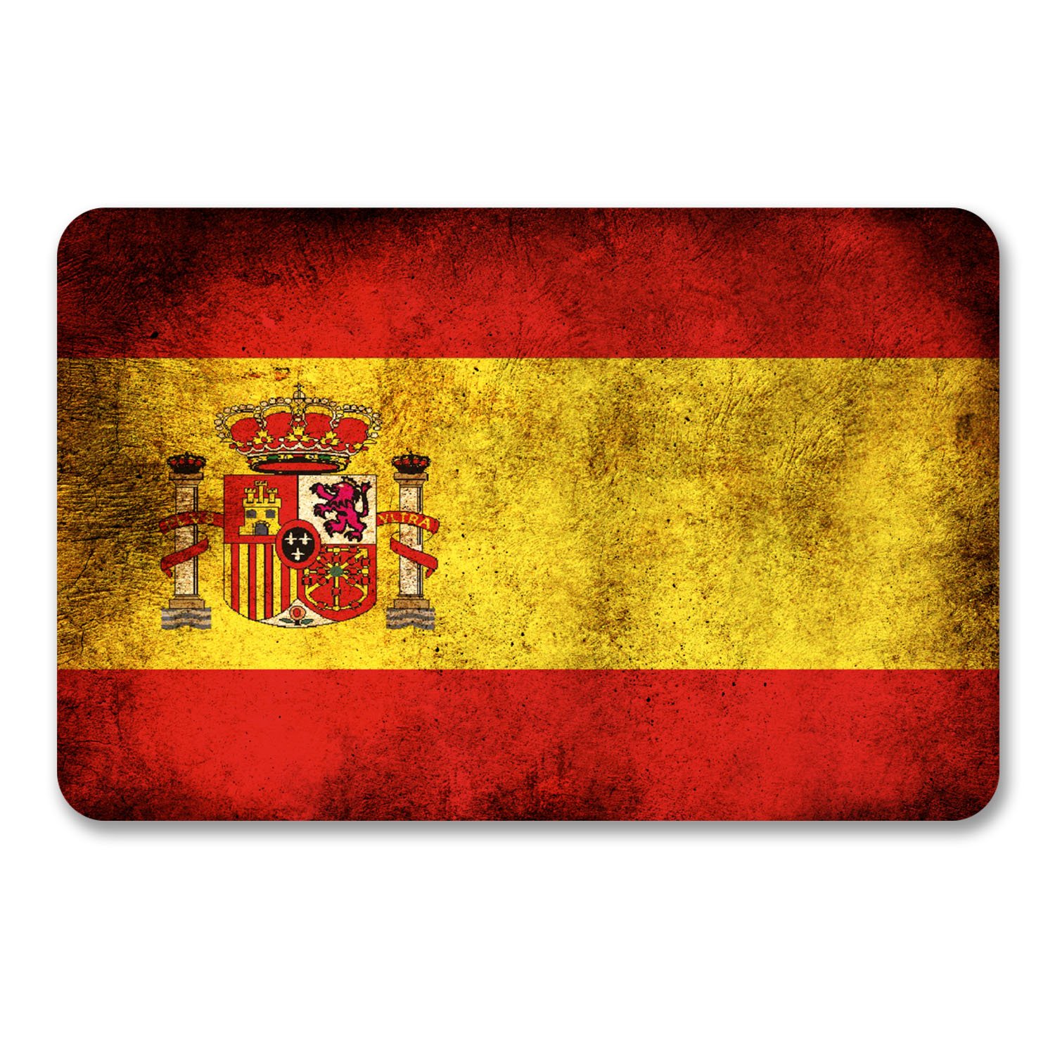2 x 10cm Spain Spanish Flag Vinyl Sticker Laptop Car Travel Luggage Bull #6159 (10cm Wide x 6.5cm Tall)