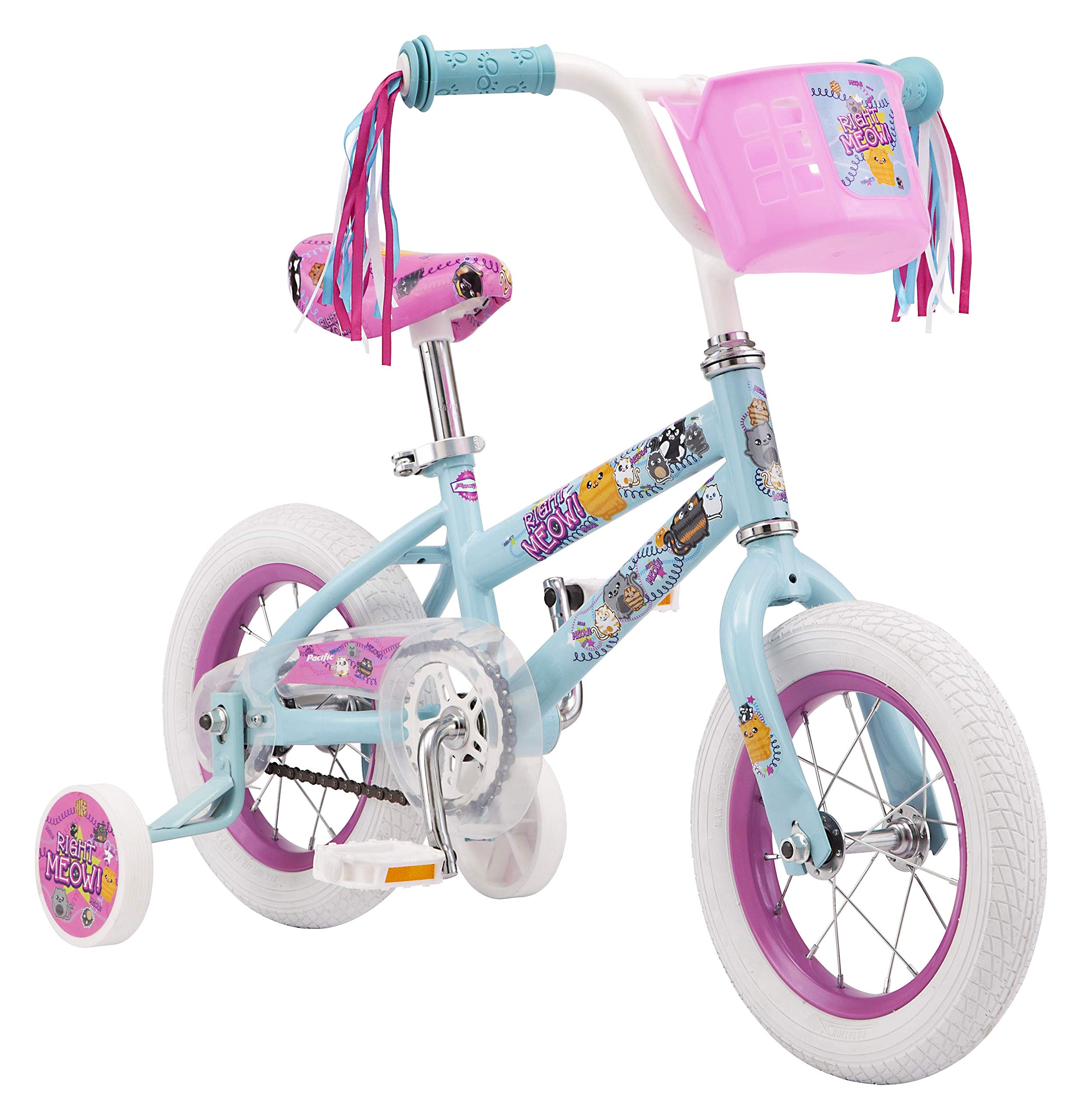 PacificCharacter Kids Bike for Boys & Girls Ages 3-7 Year Old, 12 or 16-Inch Wheels Option, Steel Frame, Coaster Brakes, Adjustable & Quick Release Seat, Training Wheels Included, Great for Beginners
