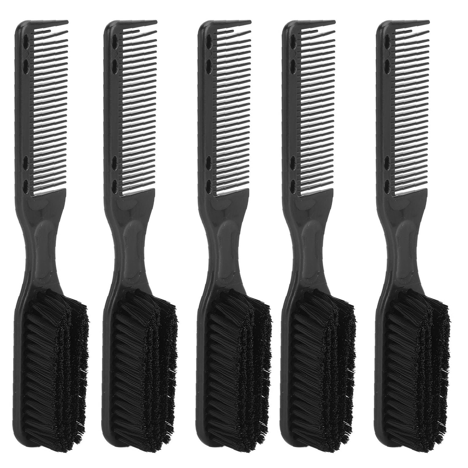 Set de Cepillo de Cabello y Barba de Doble Cabeza de Cabello y Barba de Doble Cabeza-Aplicador de Aceite Ergonómico y Peine de Peinado con Cerdas Suaves, ABS/nylon de Grado de