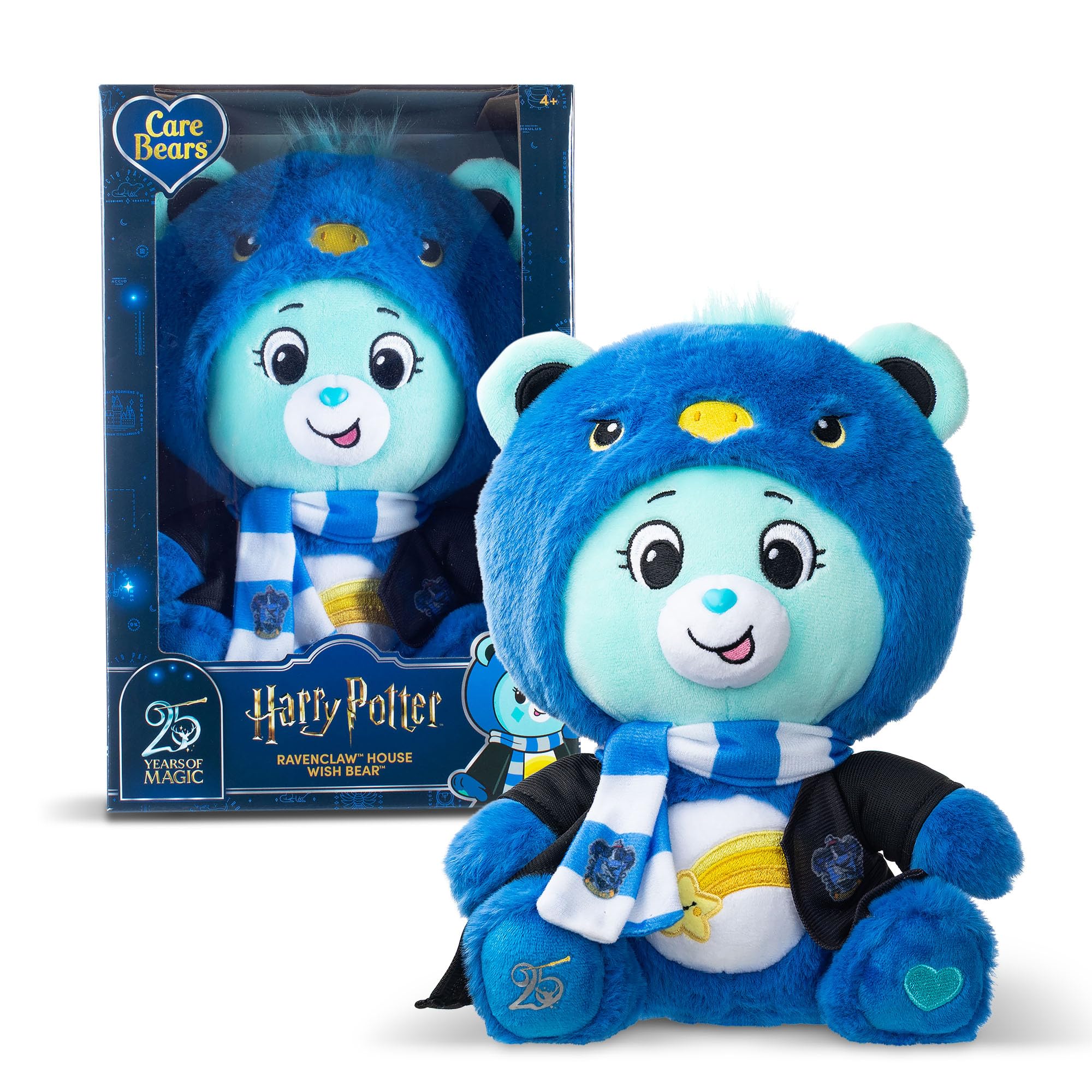 Basic Fun Care Bears Collab (Magic) Felpa con Cappuccio Mascotte - Orso dei Desideri x Corvonero