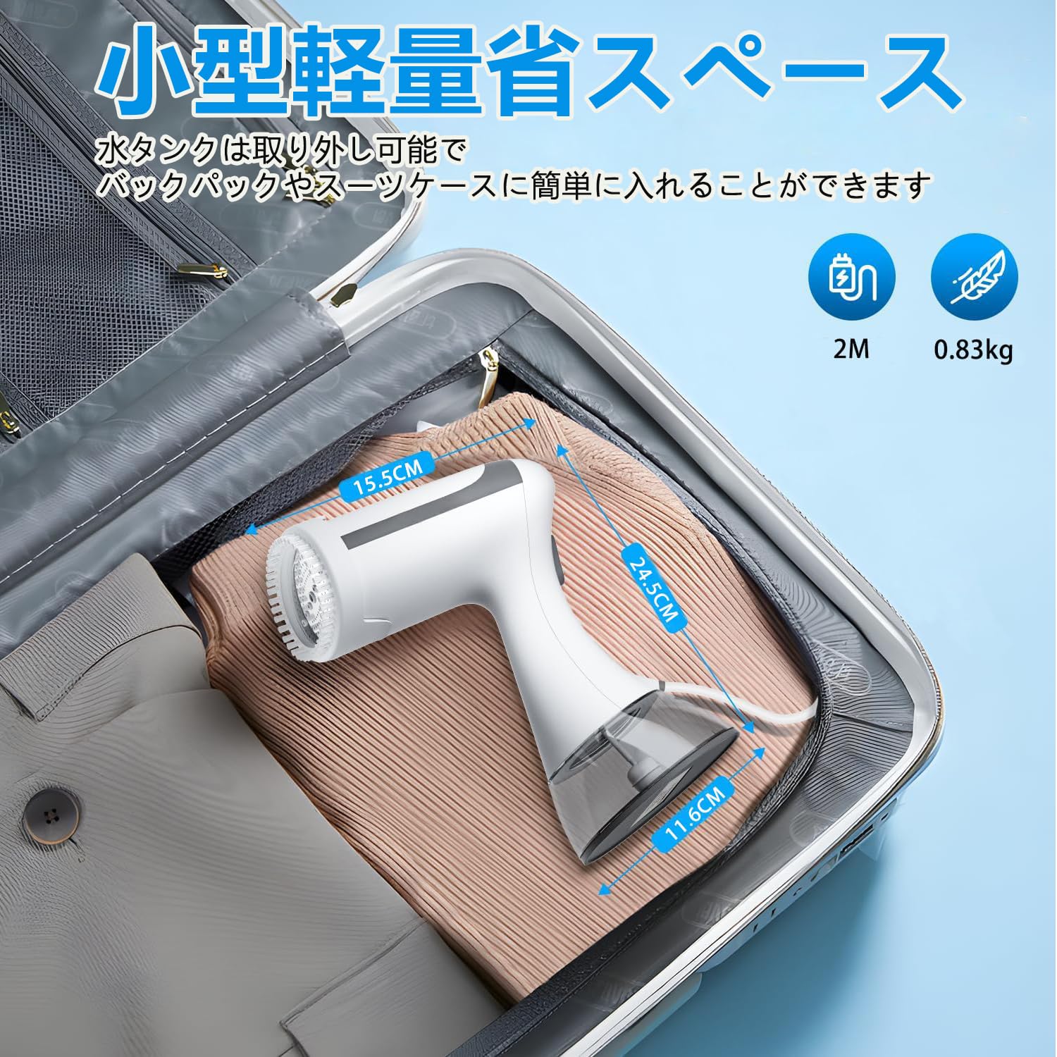 Amazon.co.jp: スチームアイロン 22分連続スチーム 衣類