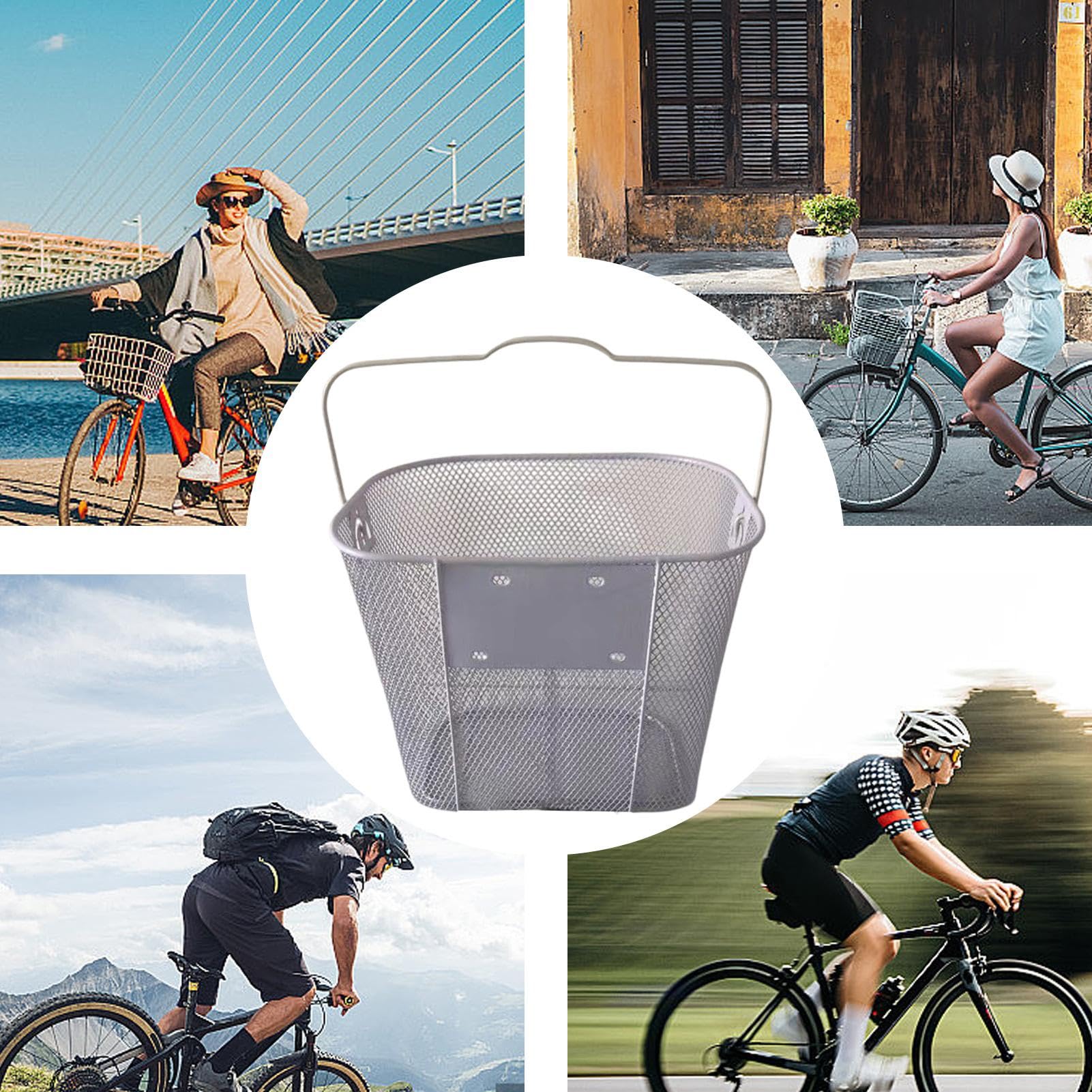 Amazon | 自転車カゴ前 自転車かご 自転車用バスケット 脱着式