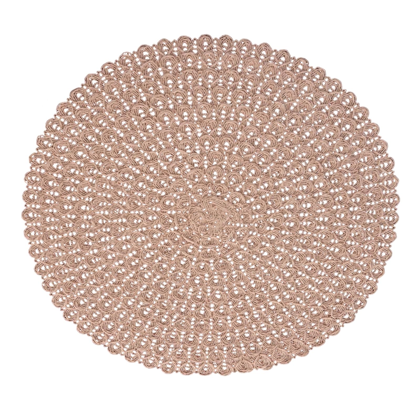Jazuaiao Paper Placemat Large Size Round 38cm Features Elegant Designs Heat Proof for Family Dining and Parties Heatproof Mat