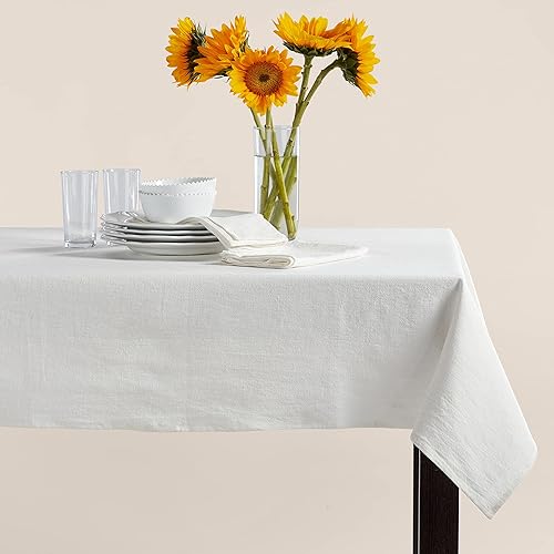 Miniatura 2 de Caldo Mantel rectangular de lino (blanco natural)