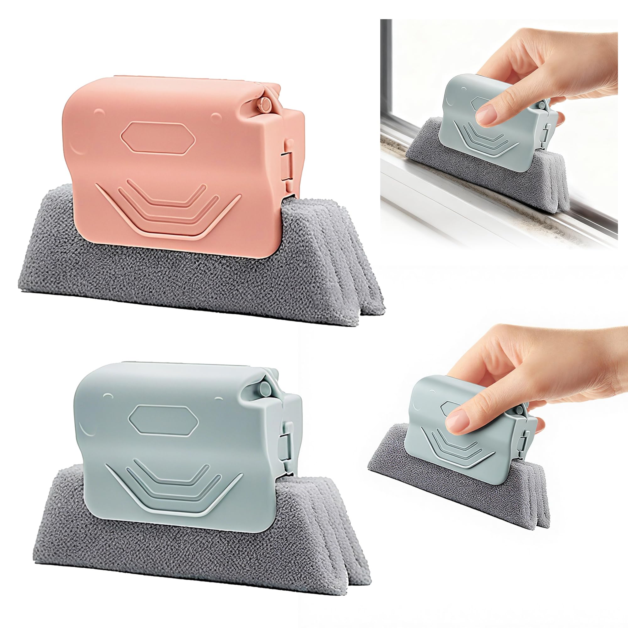 2026 New Magic Window Track Cleaner Window Groove Cleaning Brush Tools Set Sliding Door Sill Tile Lines Shutter