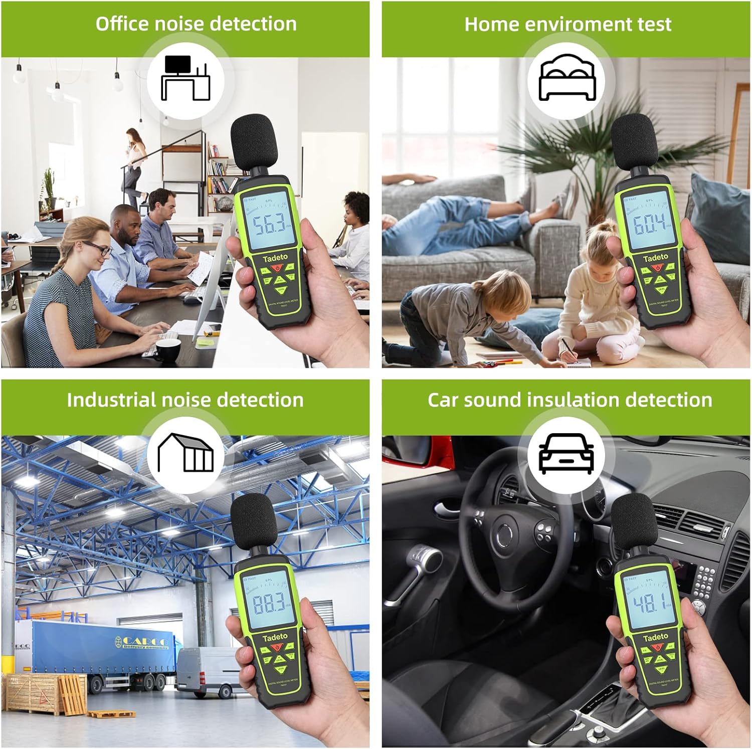 Buy Decibel Meter, Tadeto Digital Sound Level Meter Portable SPL Meter