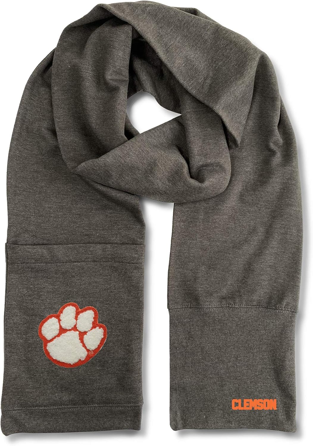 Littlearth NCAA unisex-adult Jimmy Bean 4-in-1 Scarf Clemson Tigers 82" x 8" Team Color