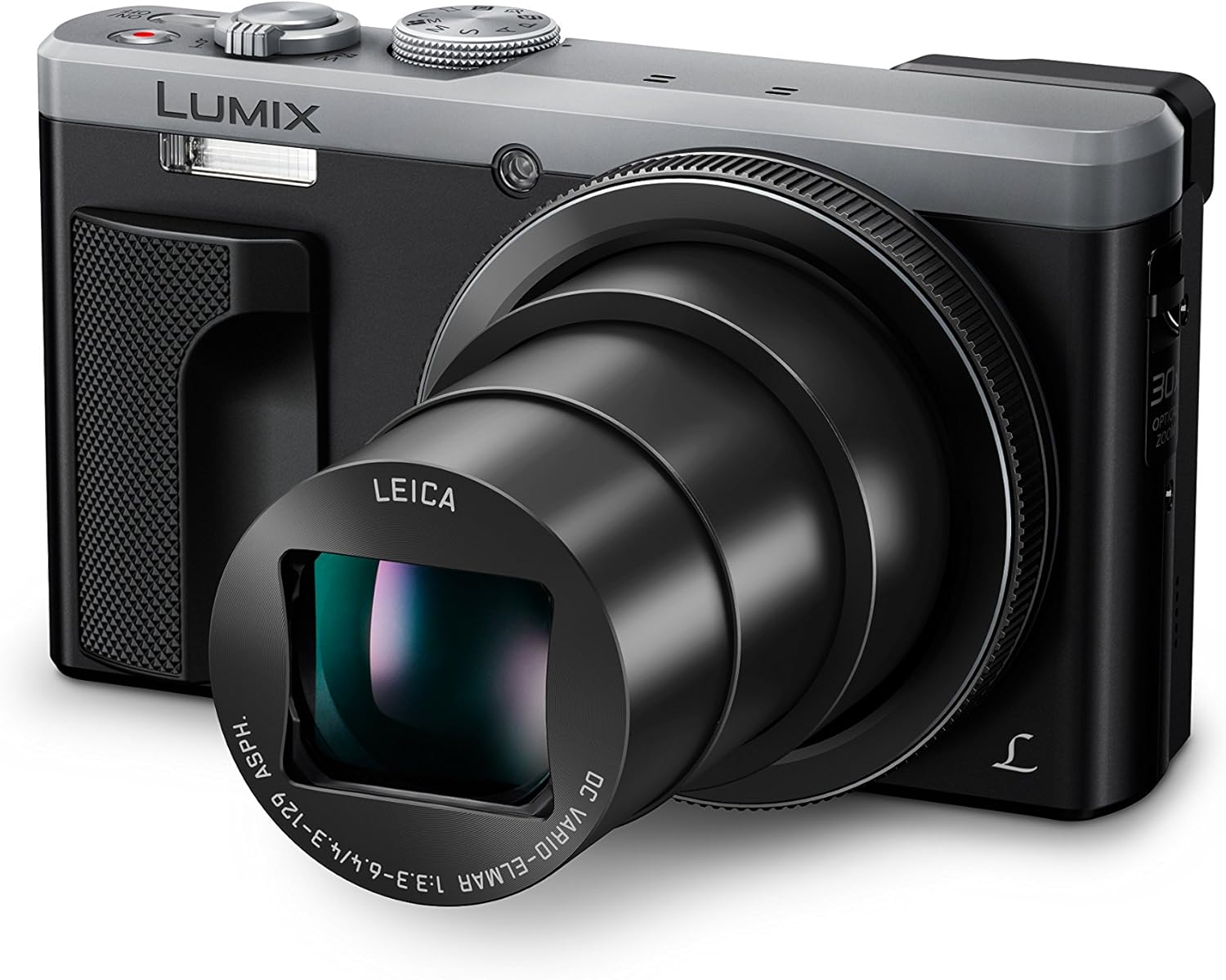 panasonic lumix 4k point and shoot camera 30x leica dc vario elmar lens f3 3 6 4 18 megapixels high sensitivity sensor dmc zs60s silver