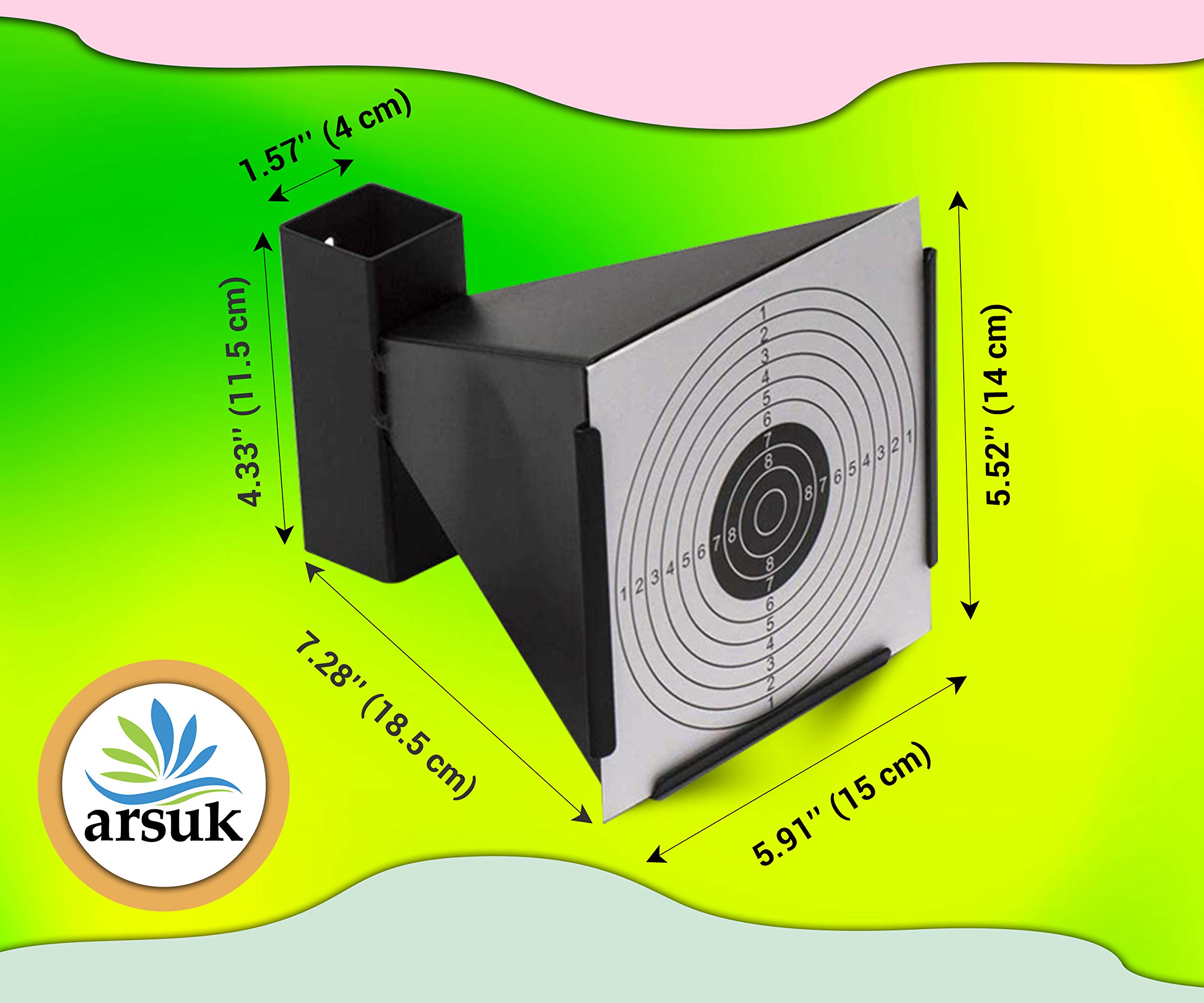 ARSUK Airsoft Swinging Target Freestanding Self Resetting Holder Cone