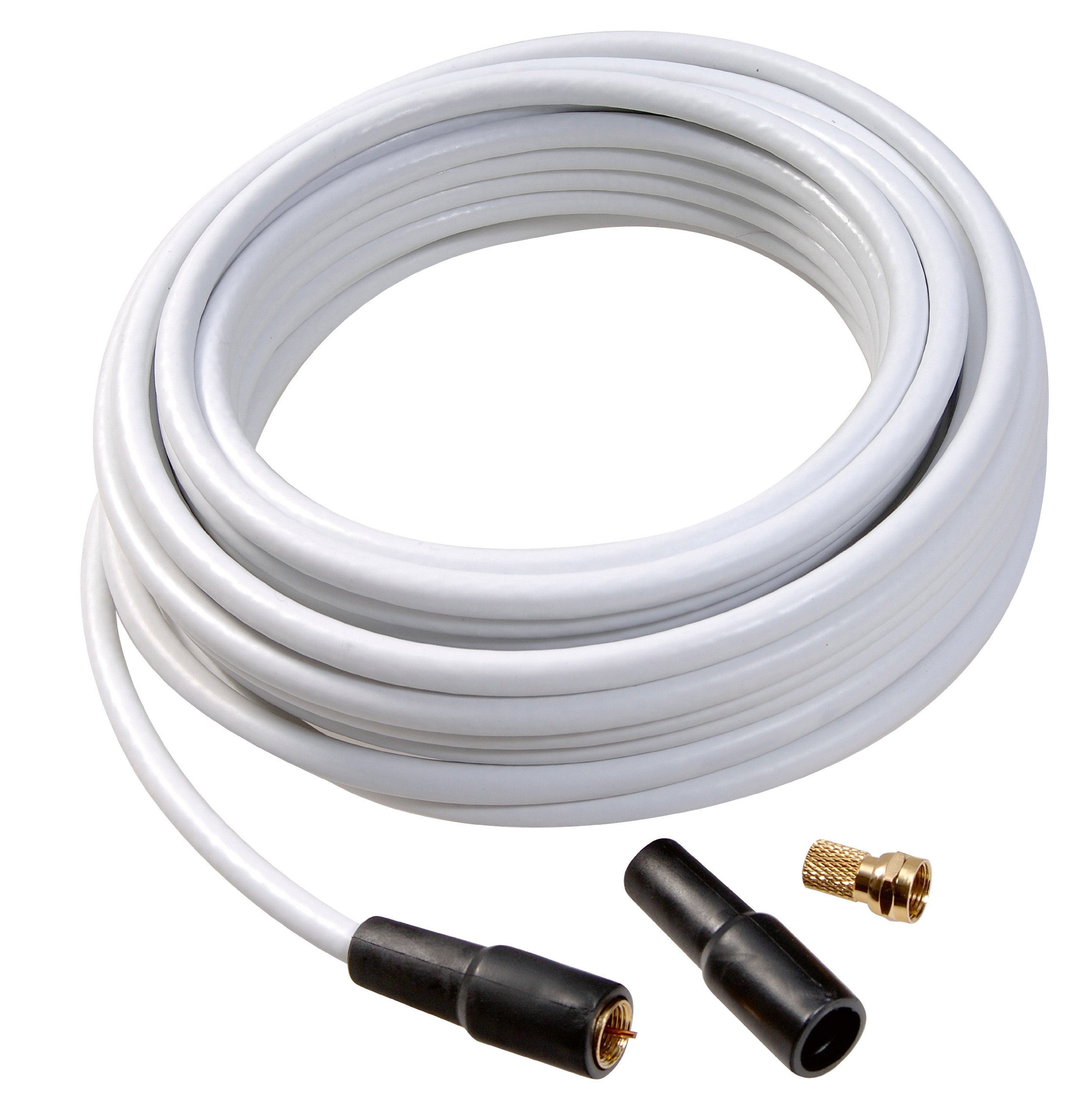 Vivanco 44061 - Cable coaxial, blanco