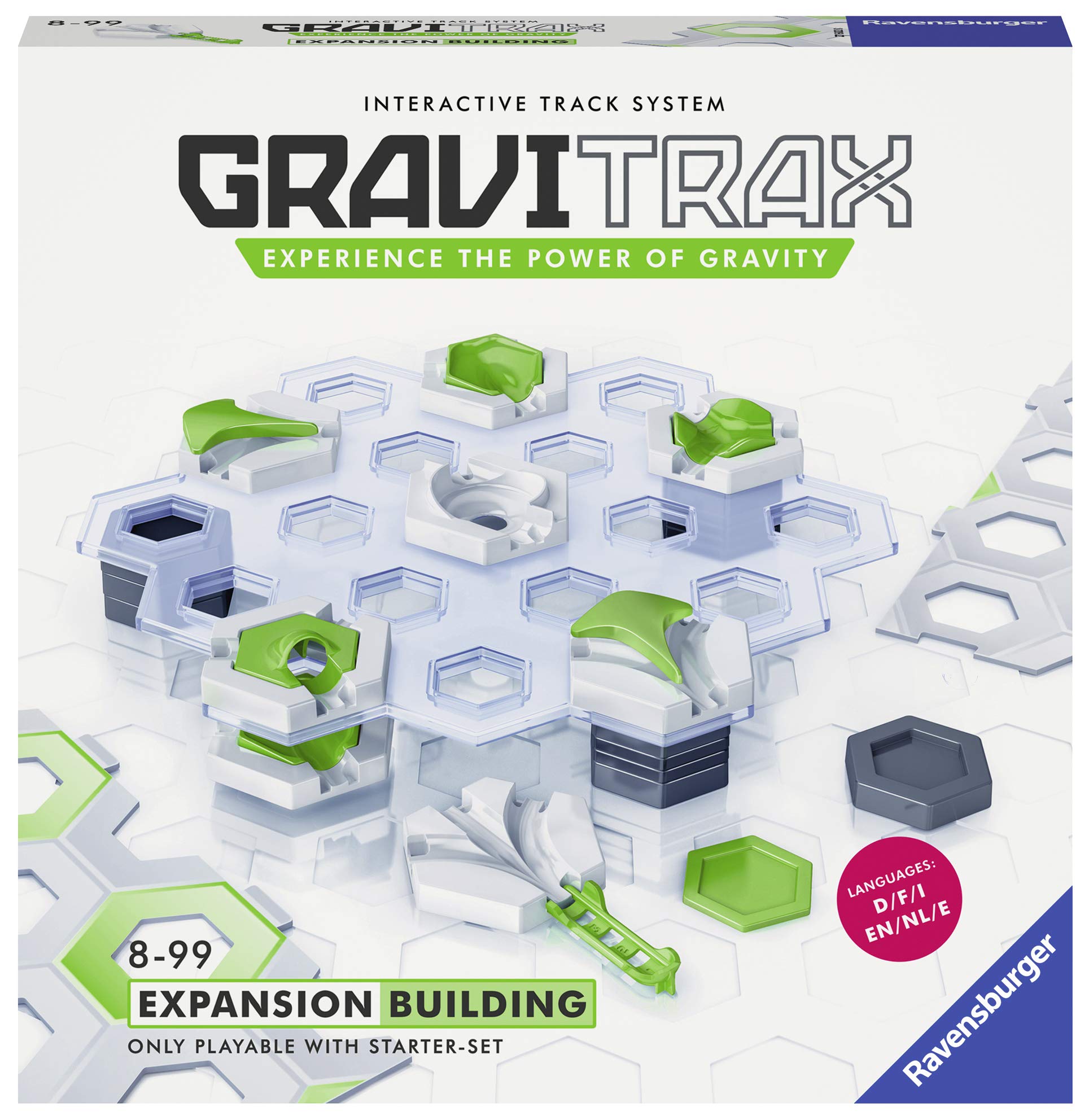 Ravensburger - GraviTrax Building - Edificios, Juego Stem Innovador y Educativo, 8+ Años, Extensión