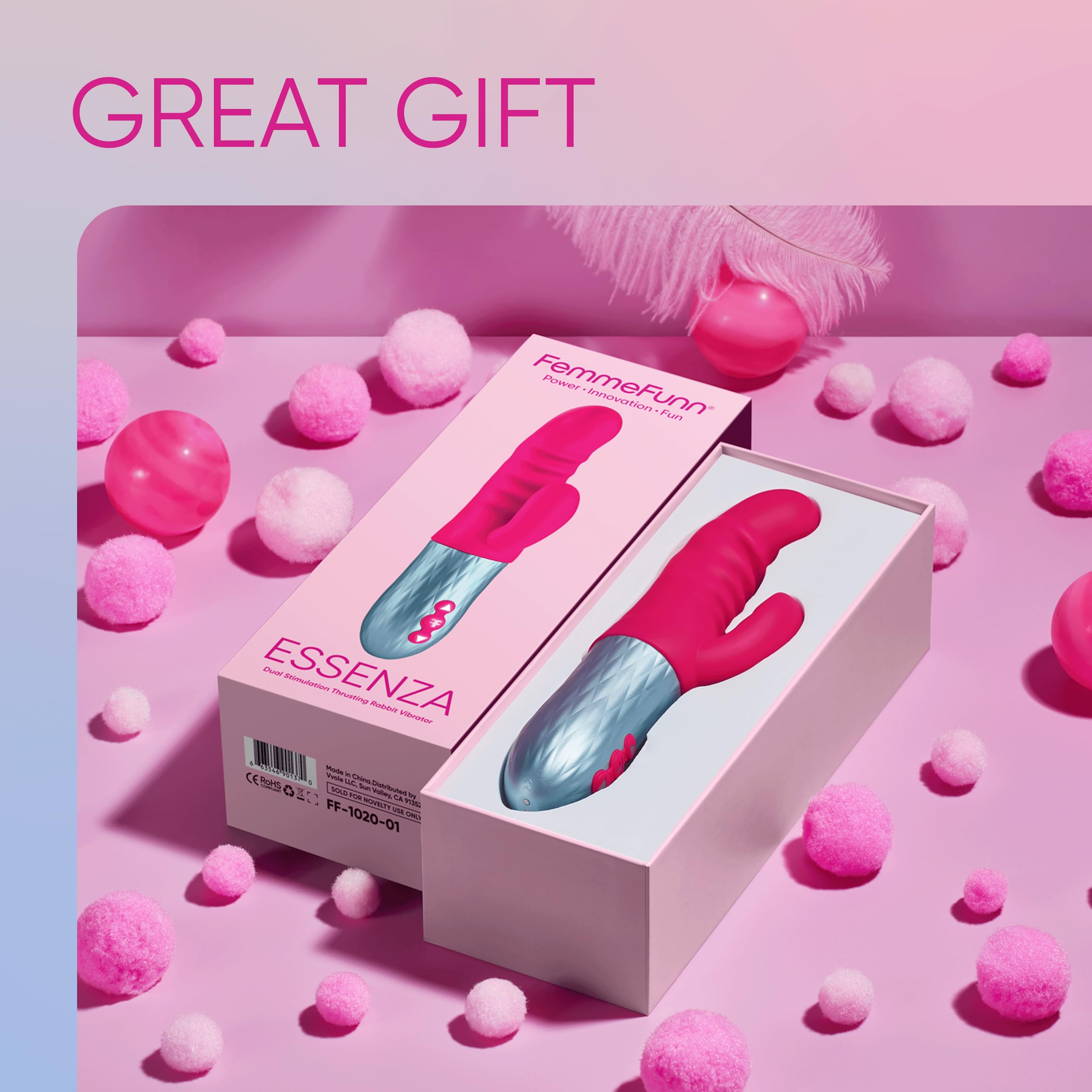 Femmefunn Essenza Vibratori rabbit Pink 22 cm